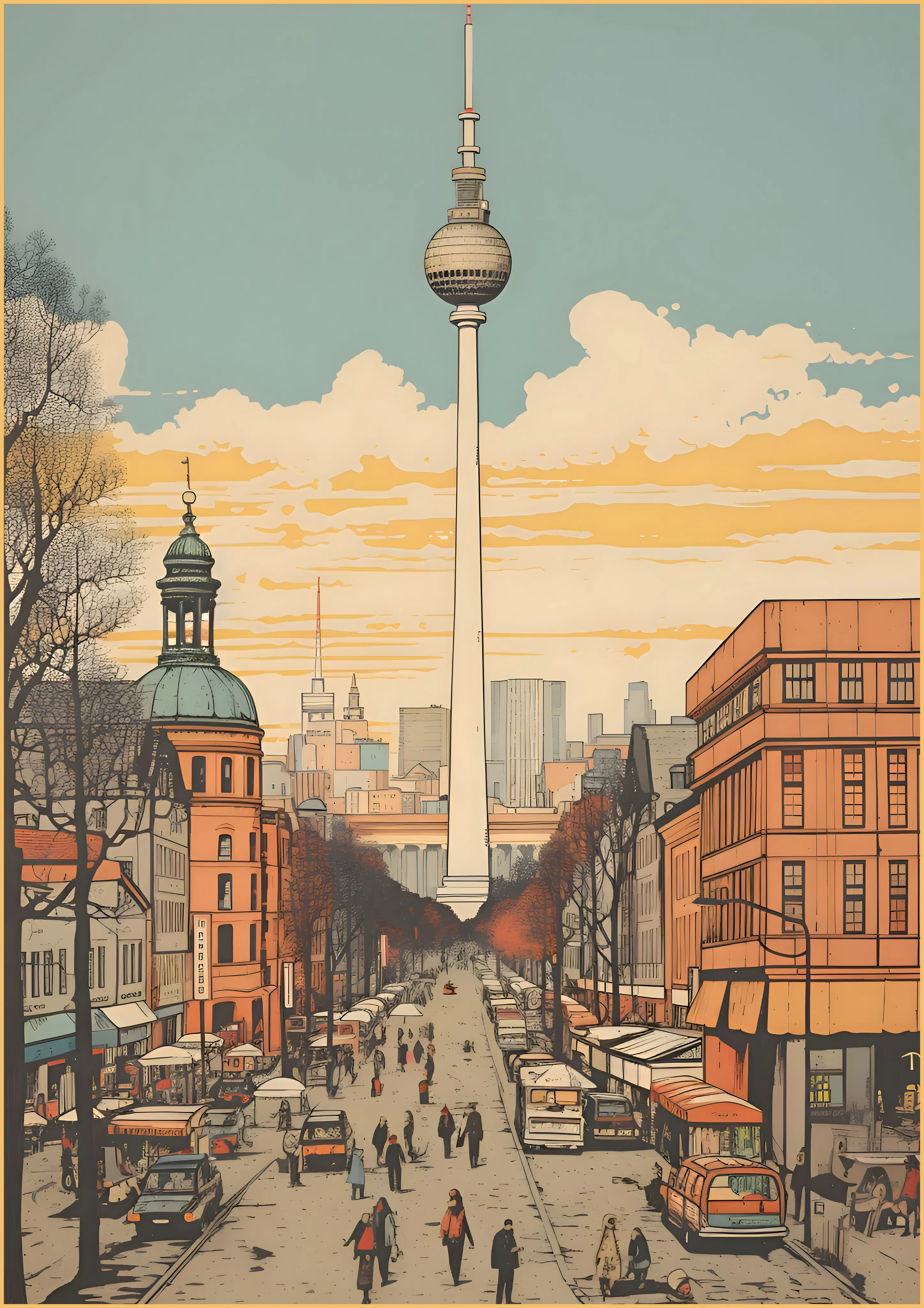 Berlin TV Tower View — Exclusive 2 art print