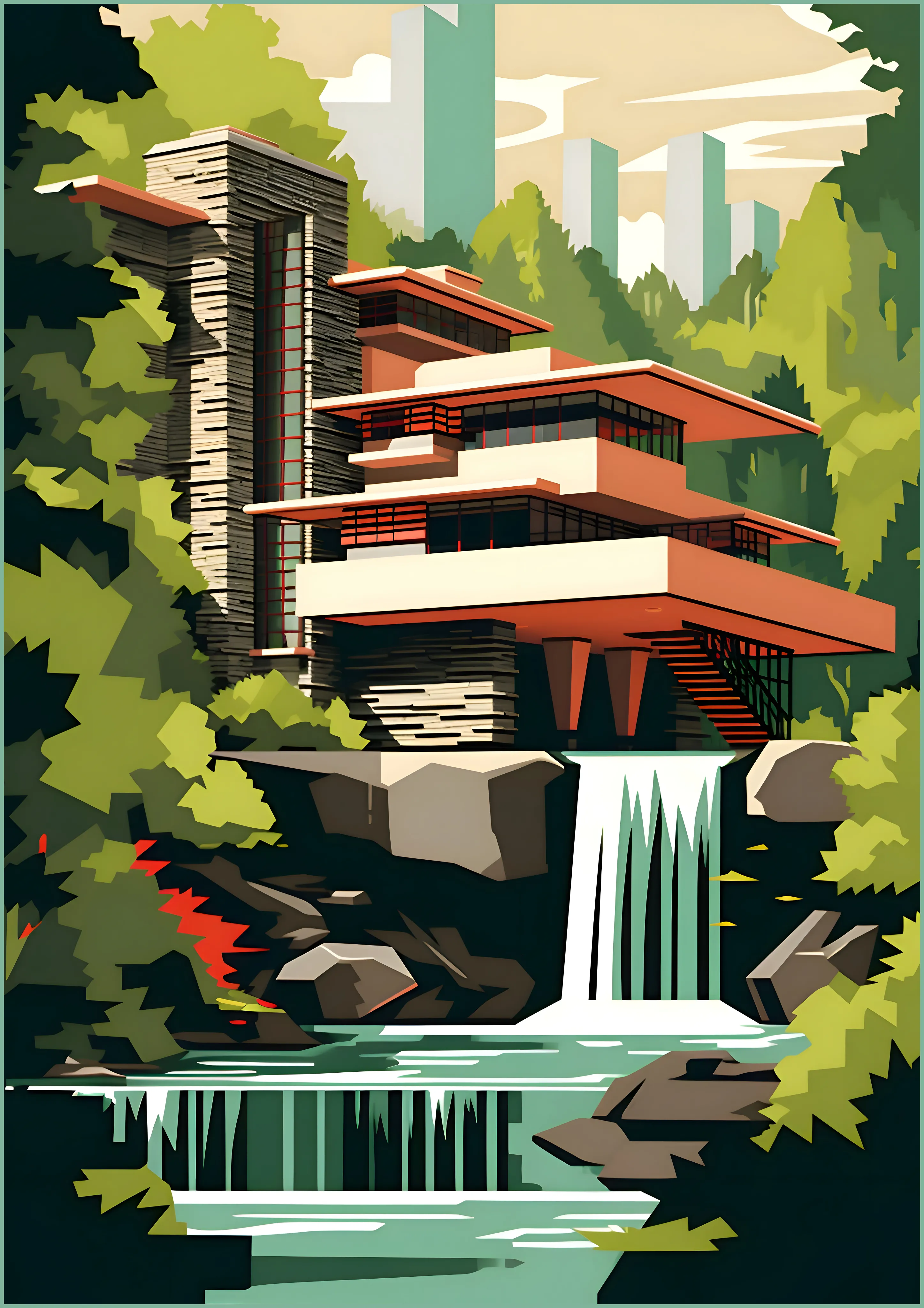 Fallingwater — Exclusive 2 art print