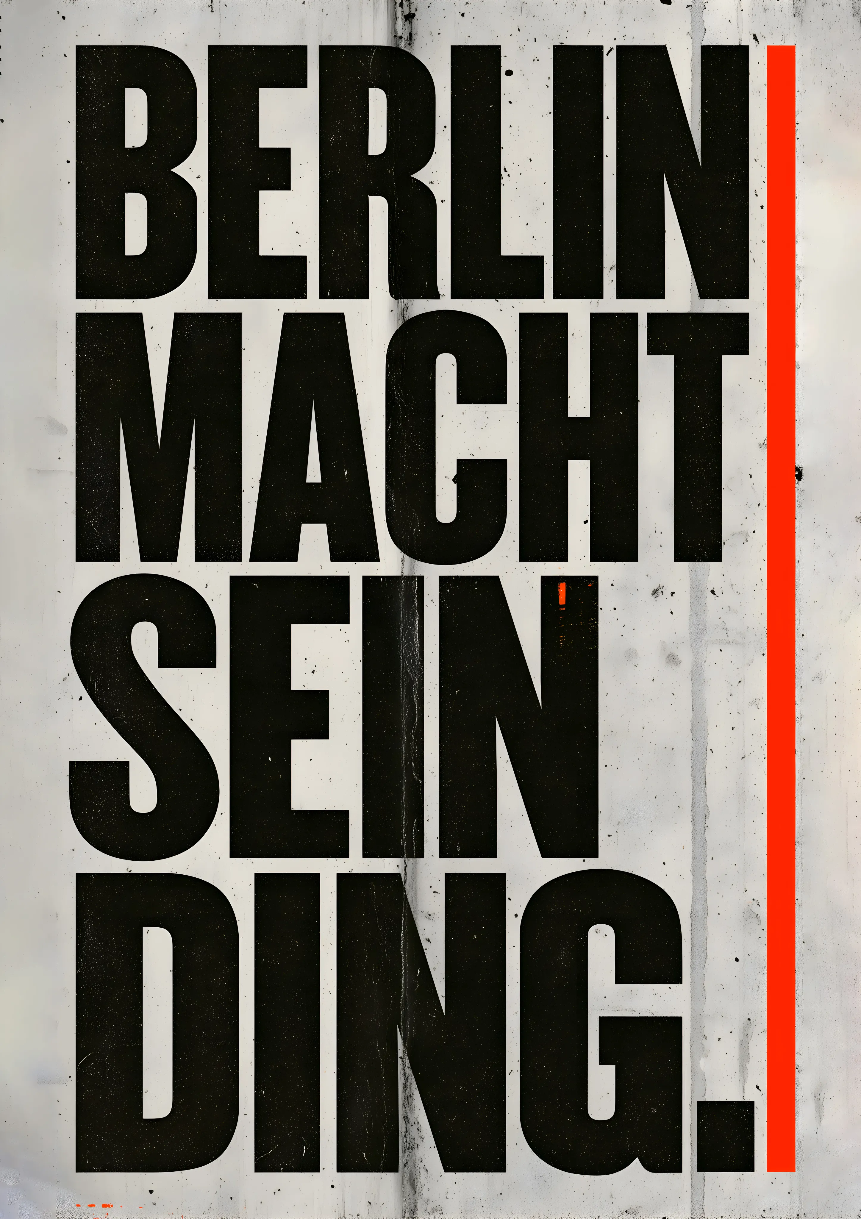 Berlin Macht Sein Ding — Typography art print