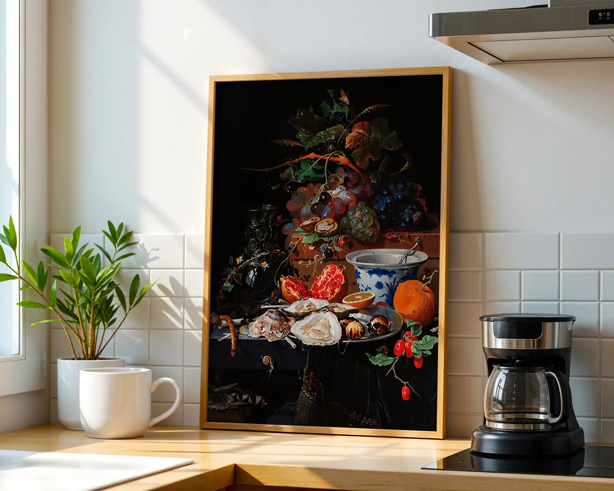 Still Life with Fruit, Oysters and a Porcelain Bowl — room view 1