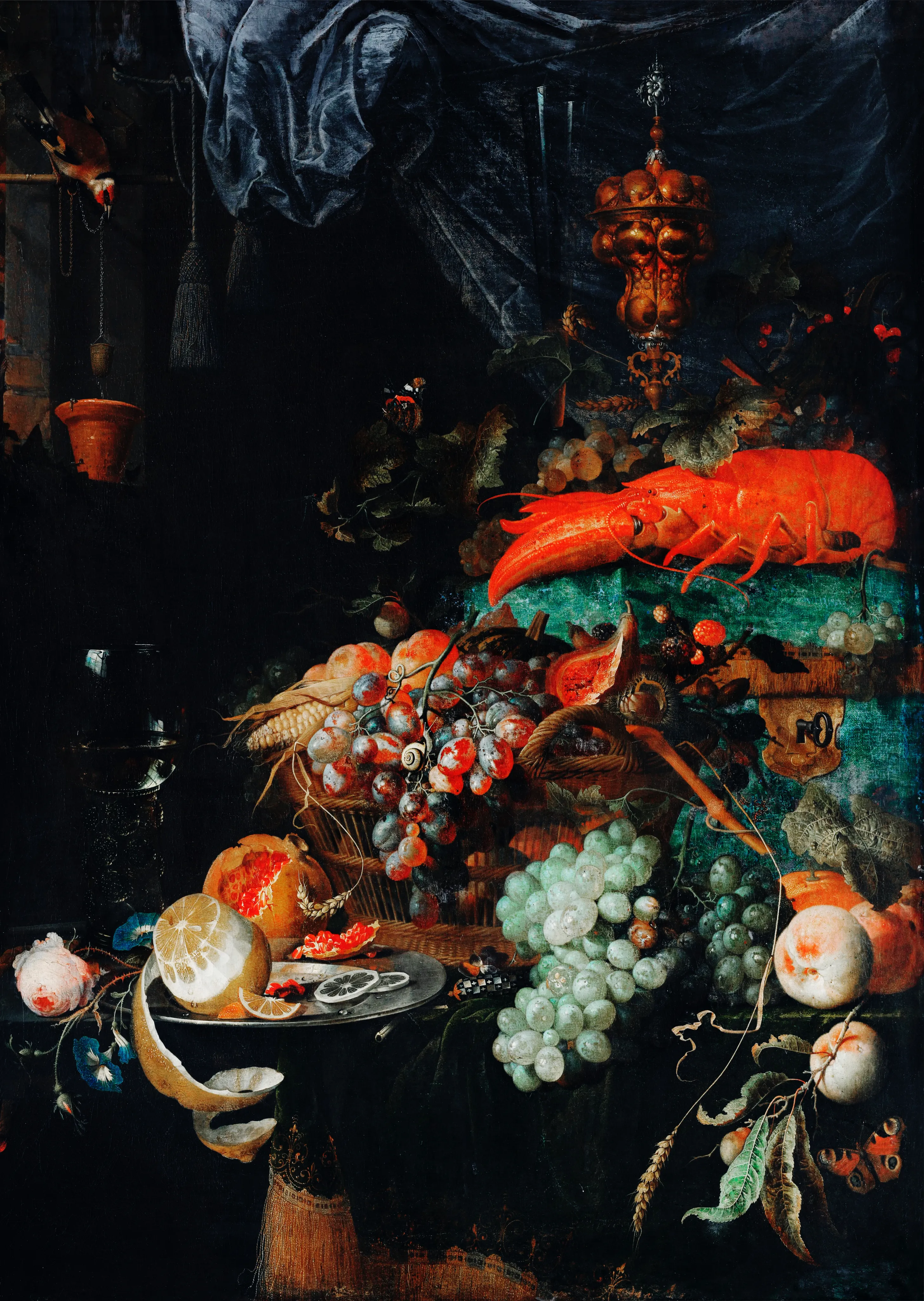 Still Life with Fruit and a Lobster image 1