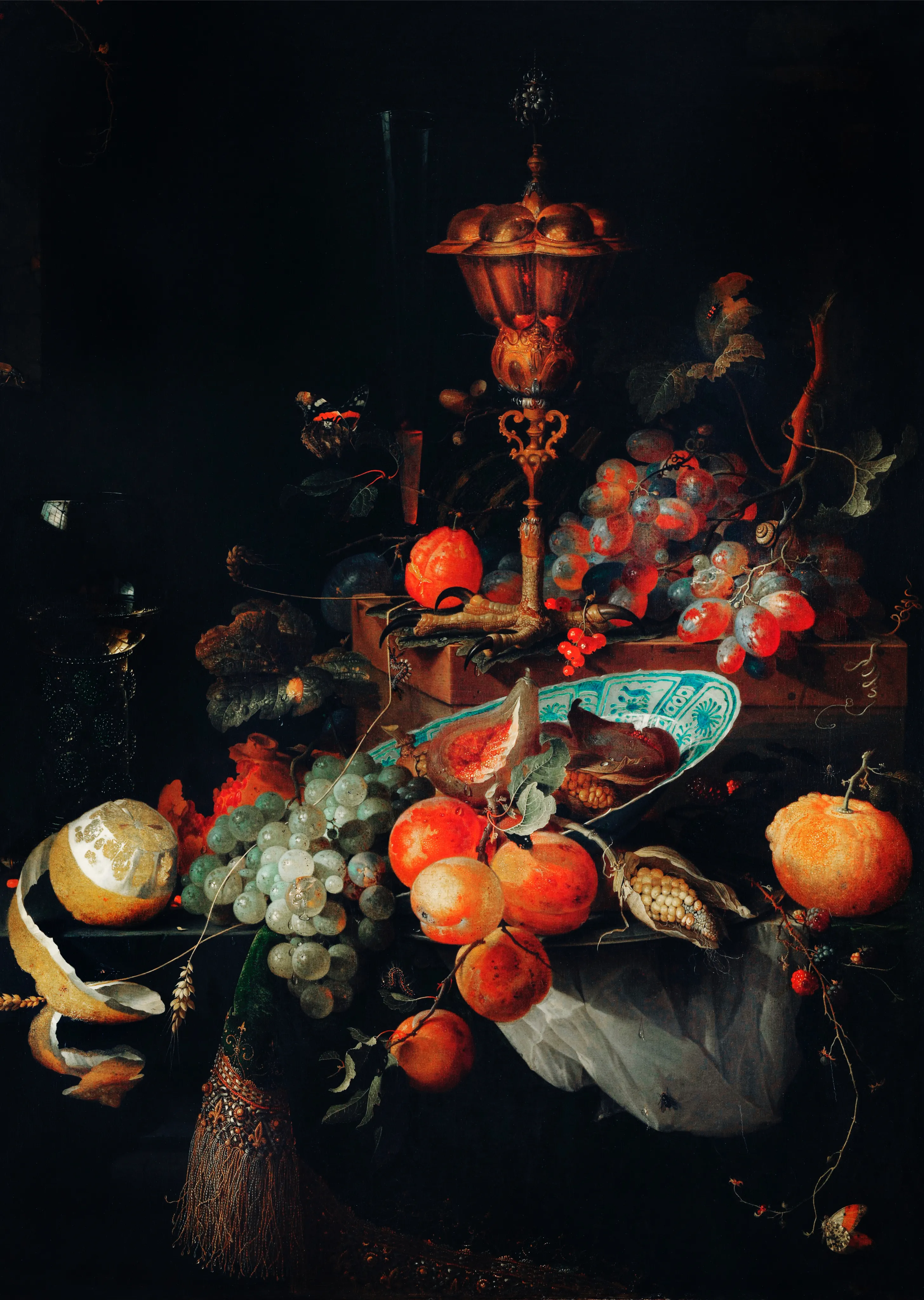 Still Life with Fruit and a Gold Goblet image 1