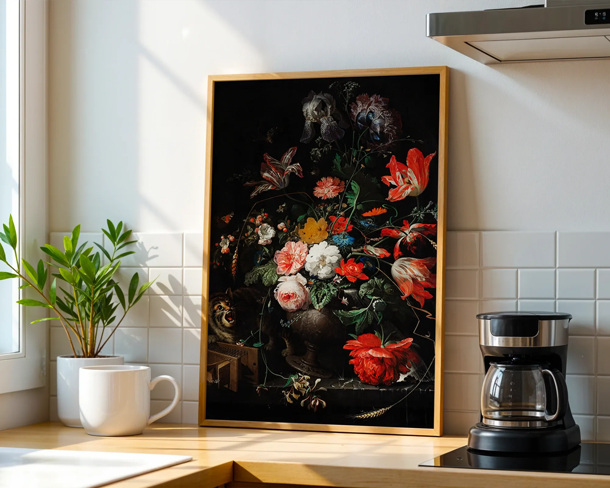 Still Life with Flowers and a Cat — room view 1