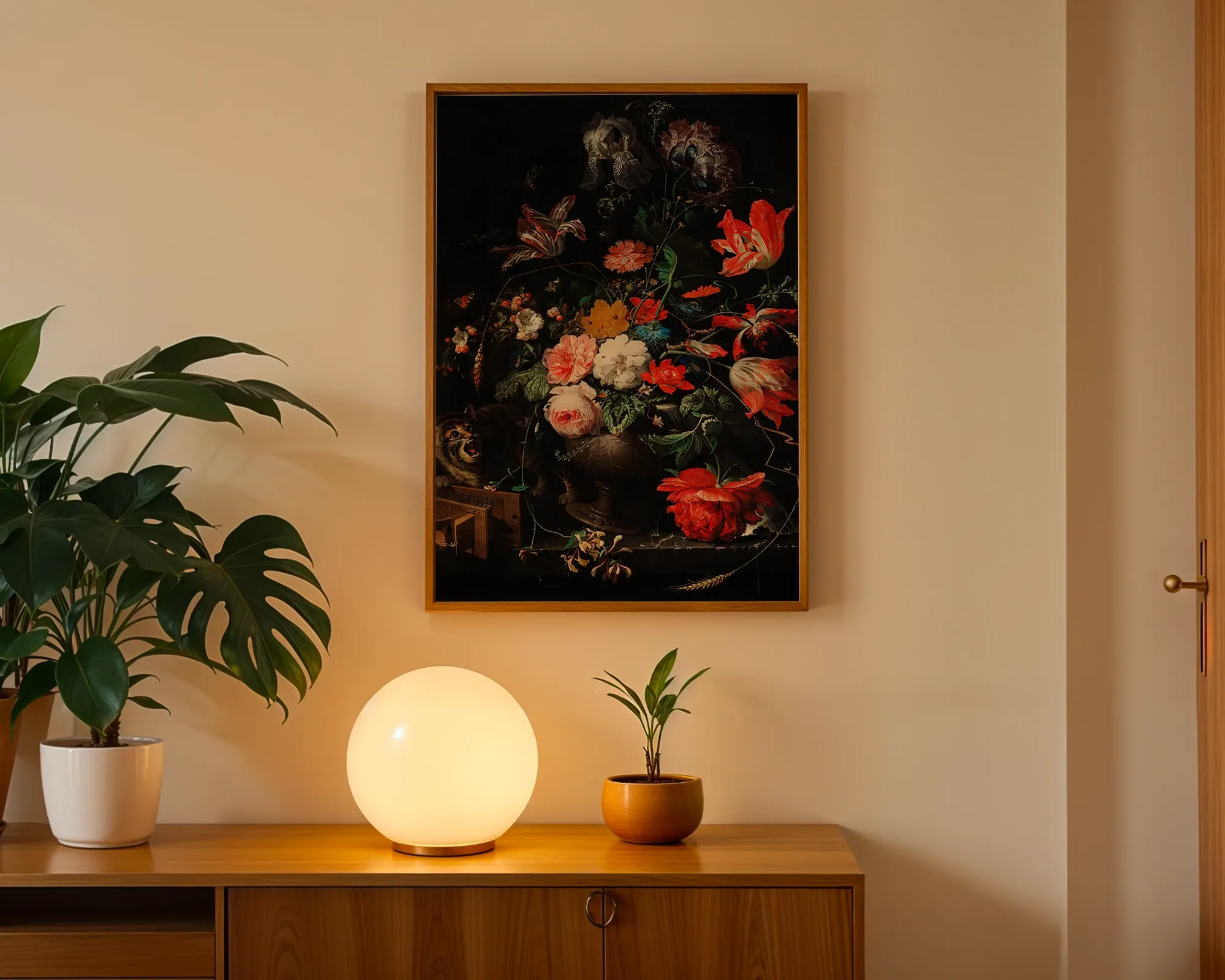 Still Life with Flowers and a Cat — room view 3