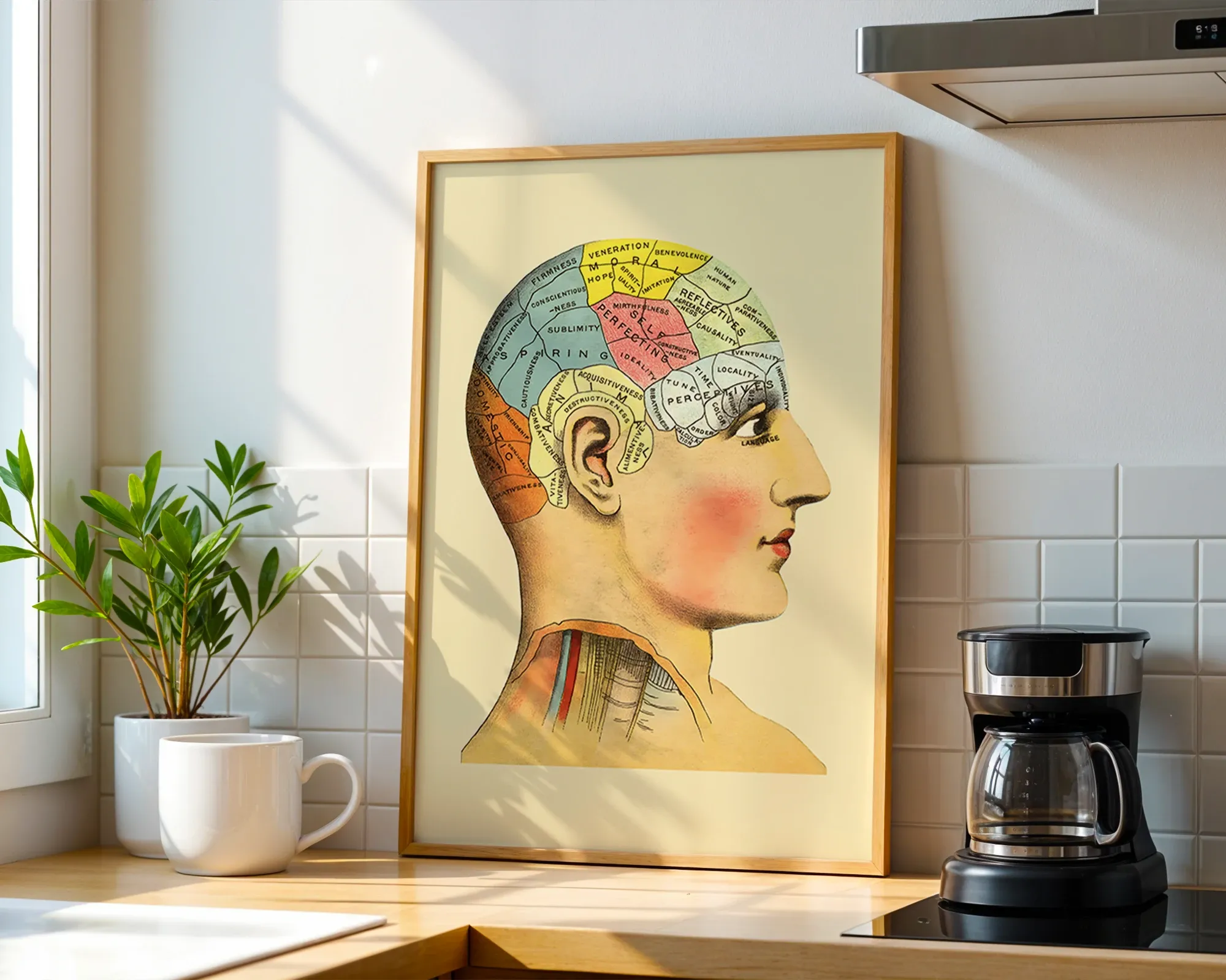 Phrenology Chart Profile — room view 1