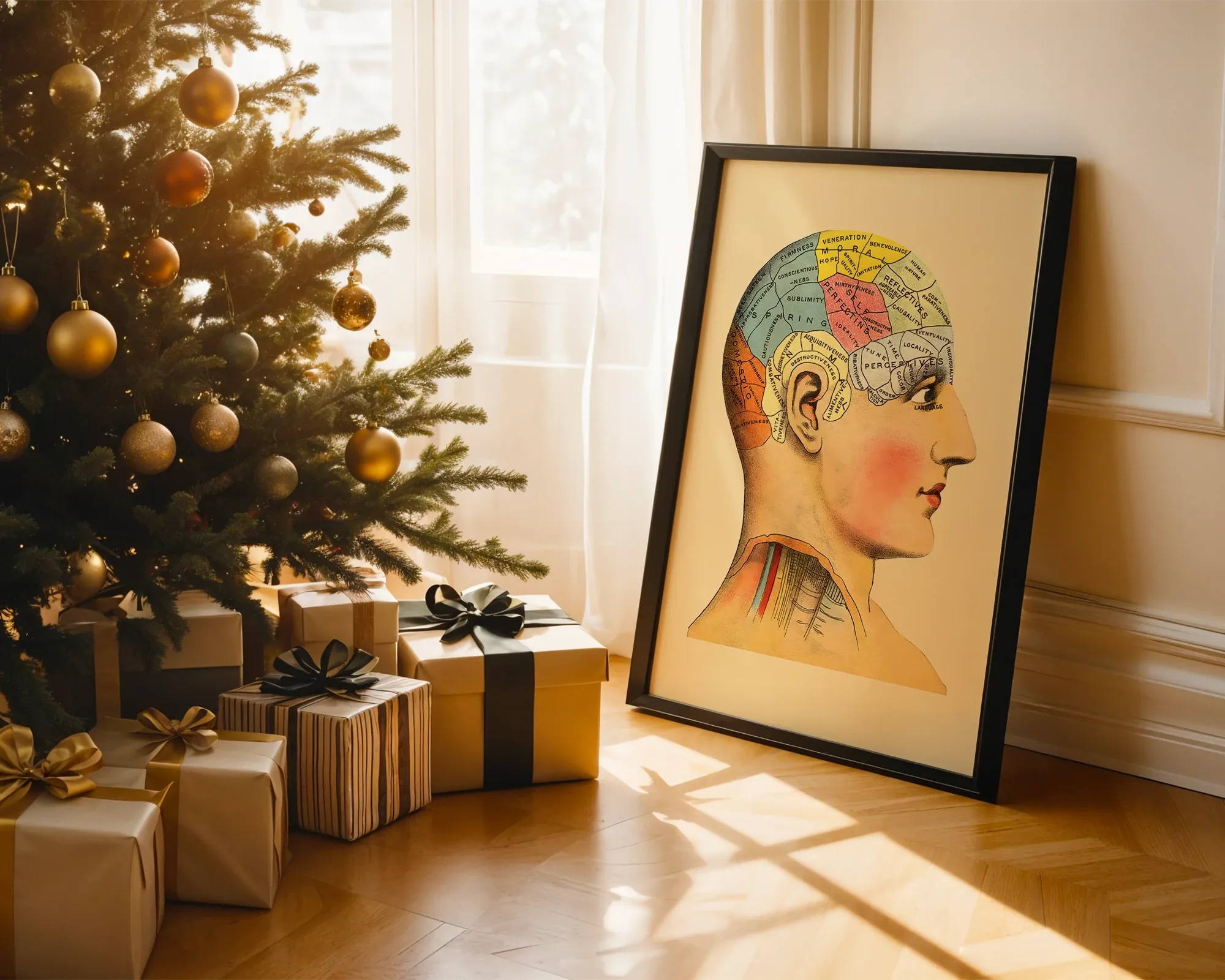 Phrenology Chart Profile — room view 2