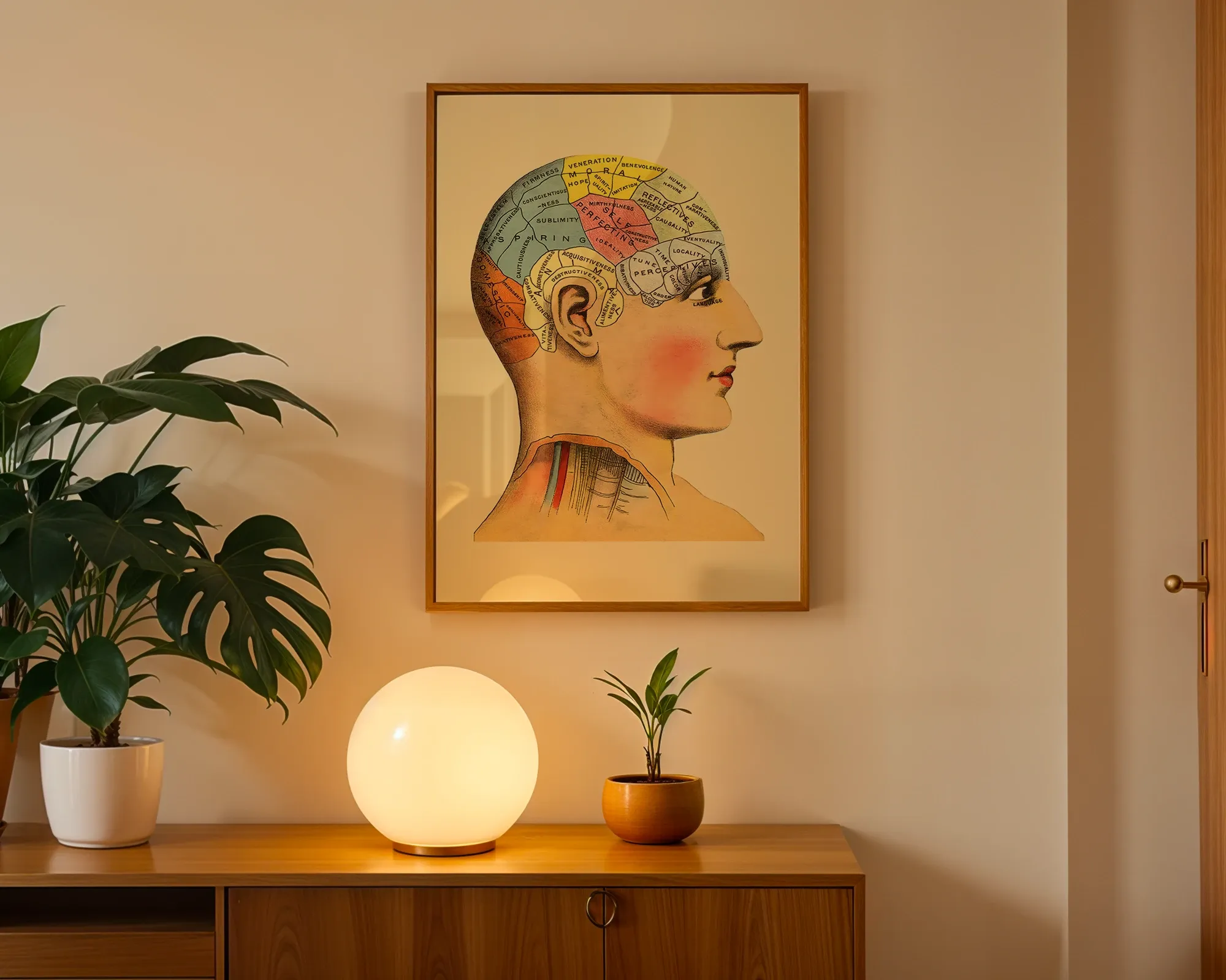 Phrenology Chart Profile — room view 3