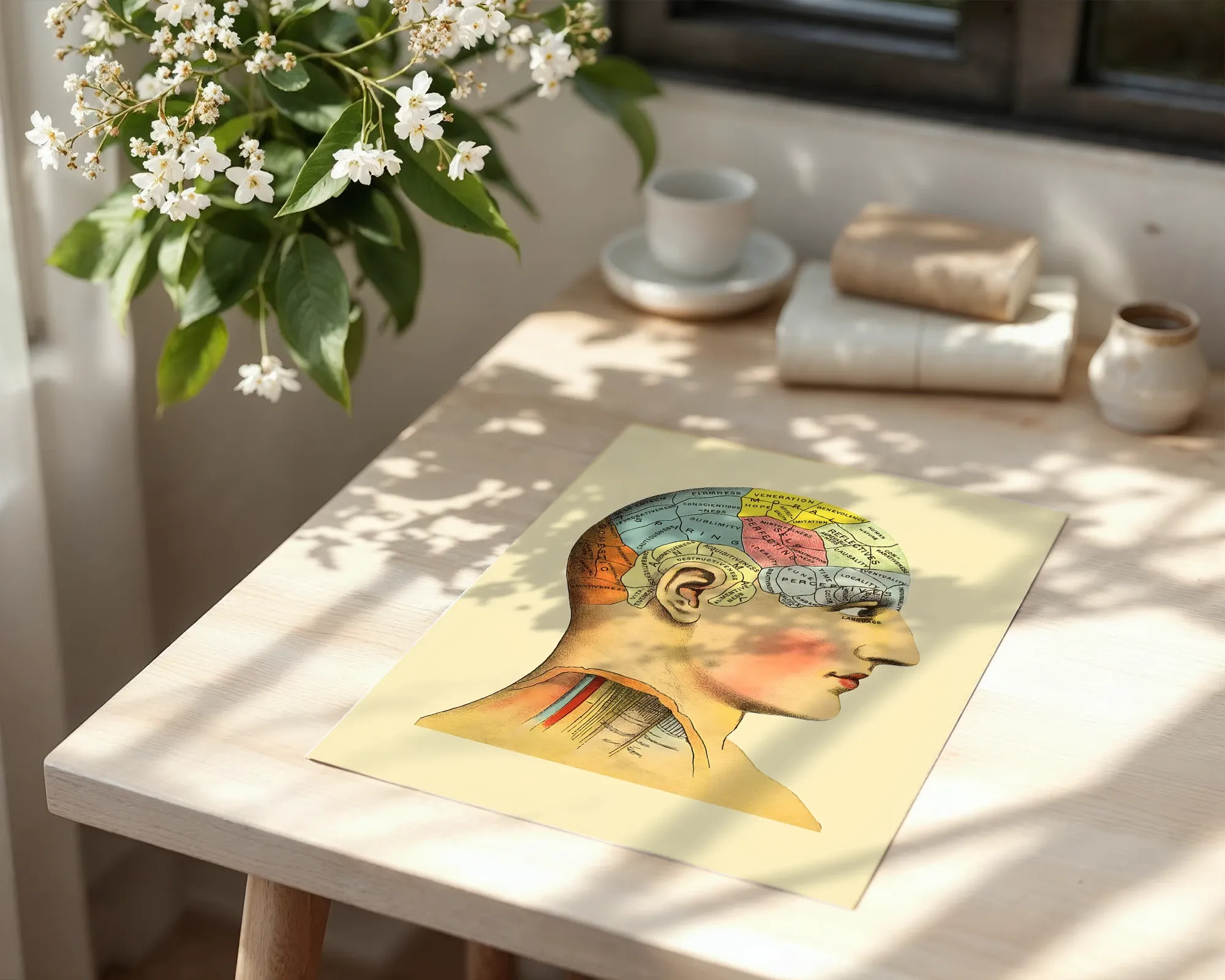 Phrenology Chart Profile — room view 6