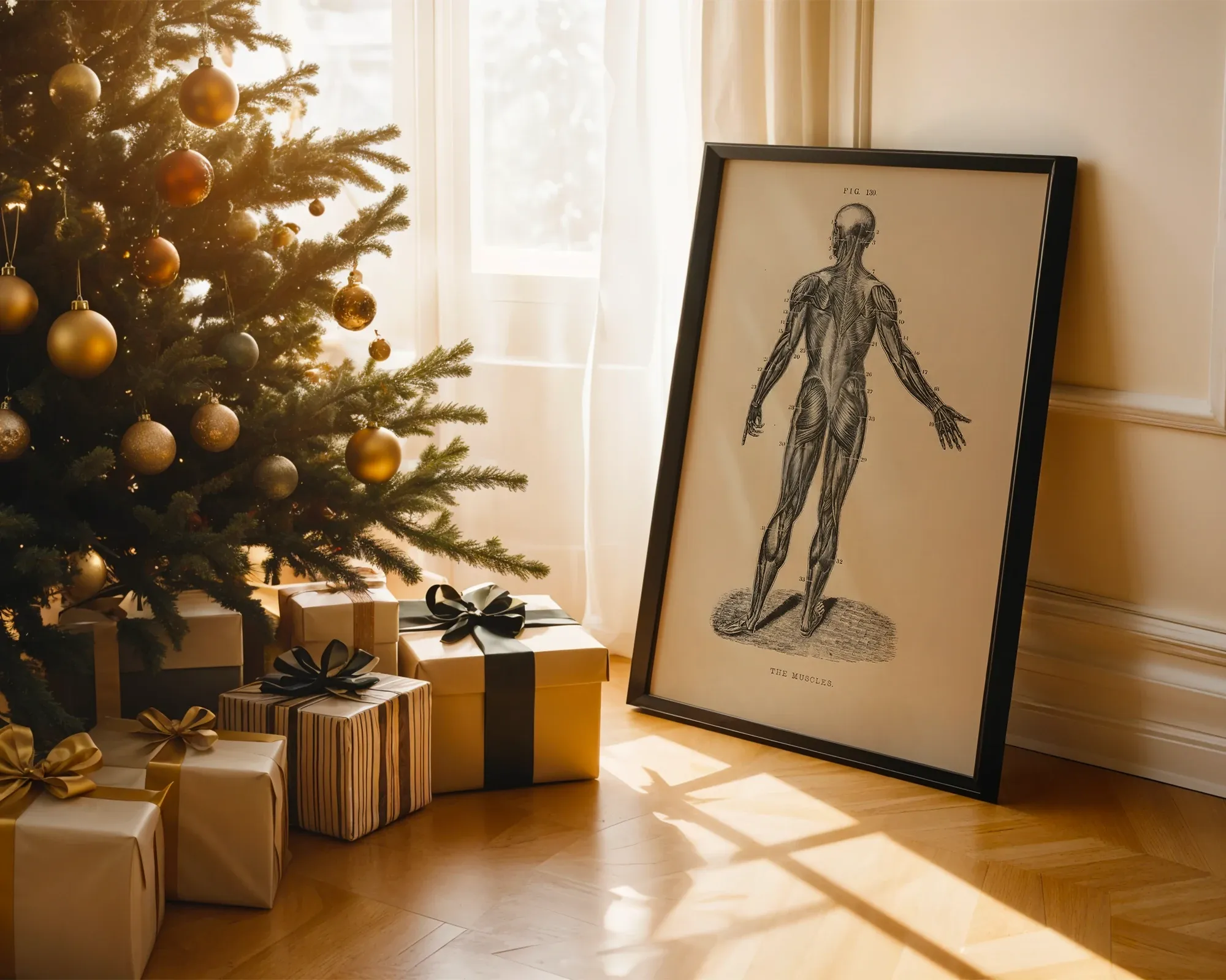 Human Muscular System Rear View — room view 2