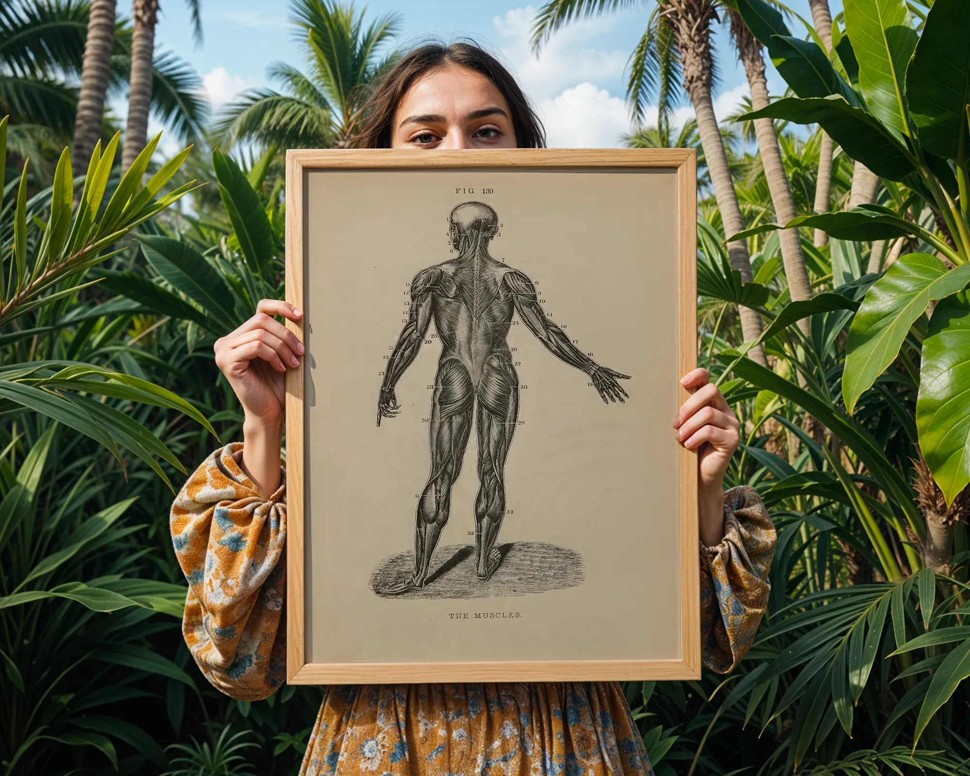 Human Muscular System Rear View — room view 5