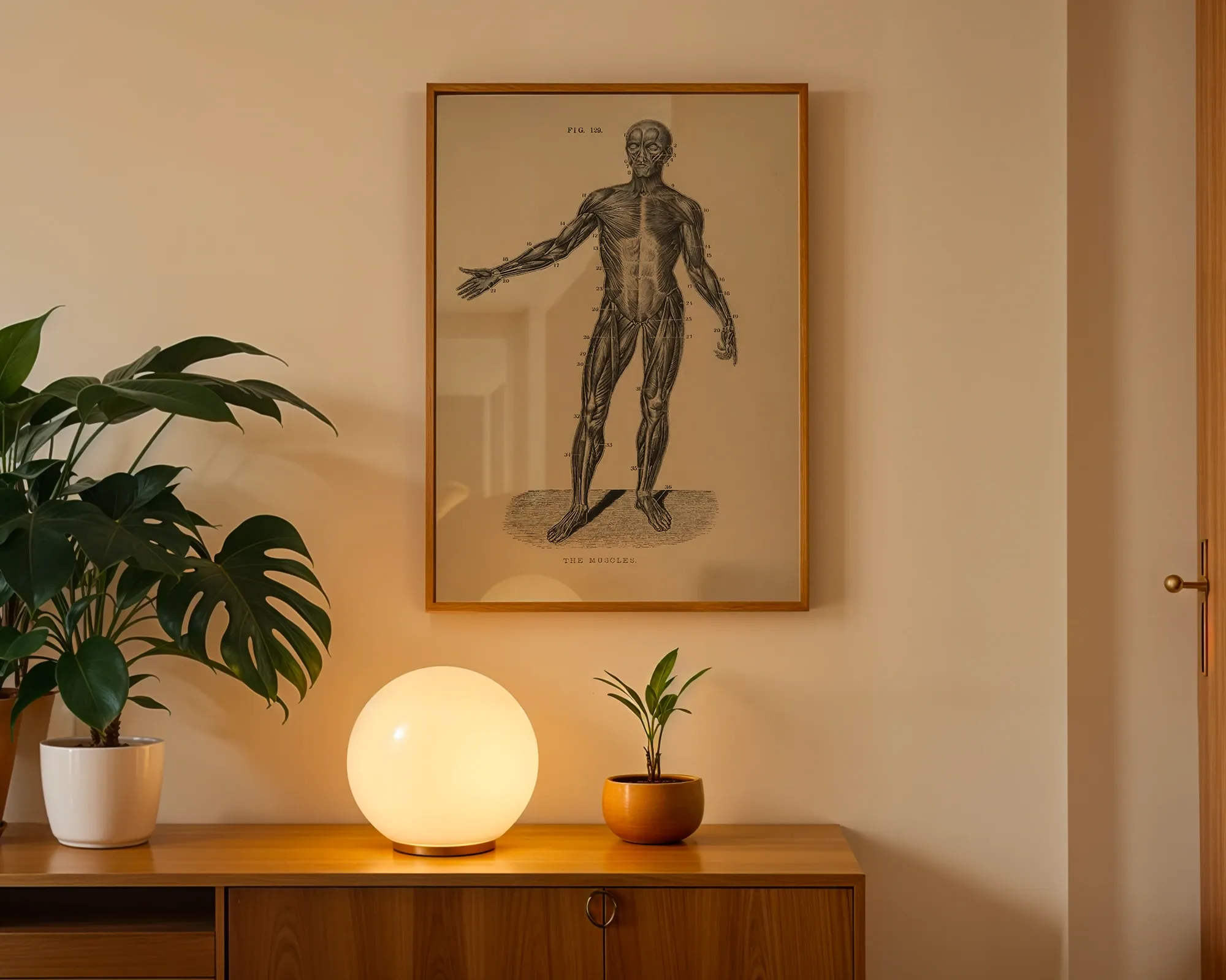 Human Muscular System Illustration — room view 3
