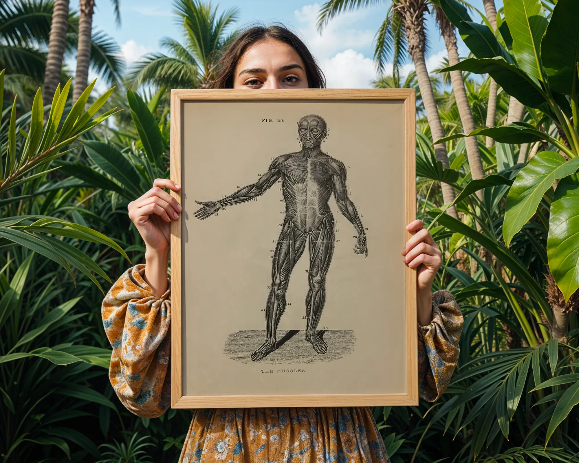 Human Muscular System Illustration — room view 5