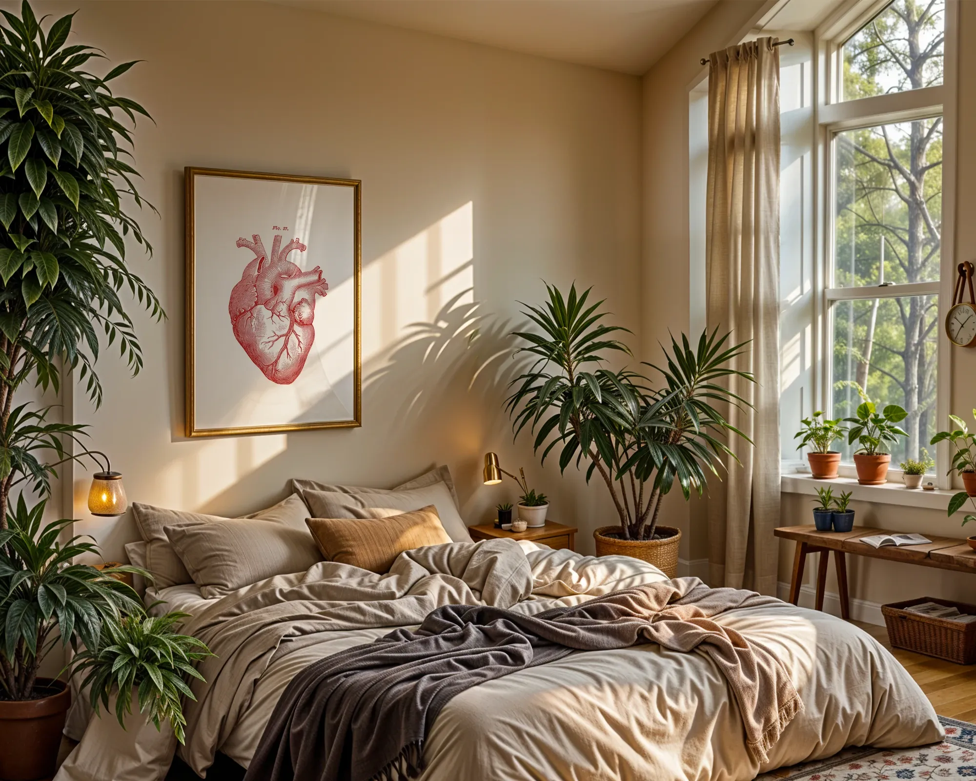 Anatomical Heart Study Red — room view 4
