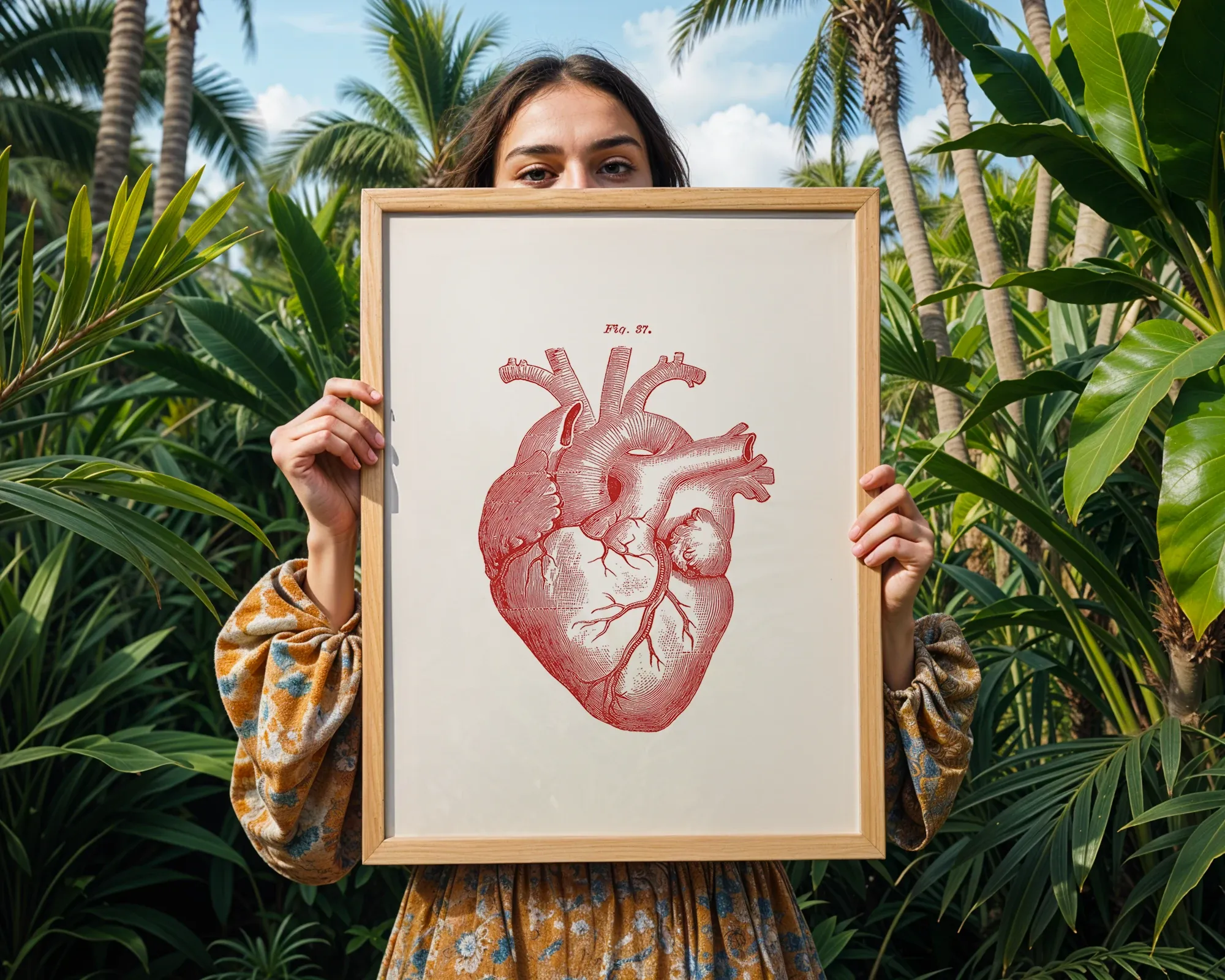 Anatomical Heart Study Red — room view 5