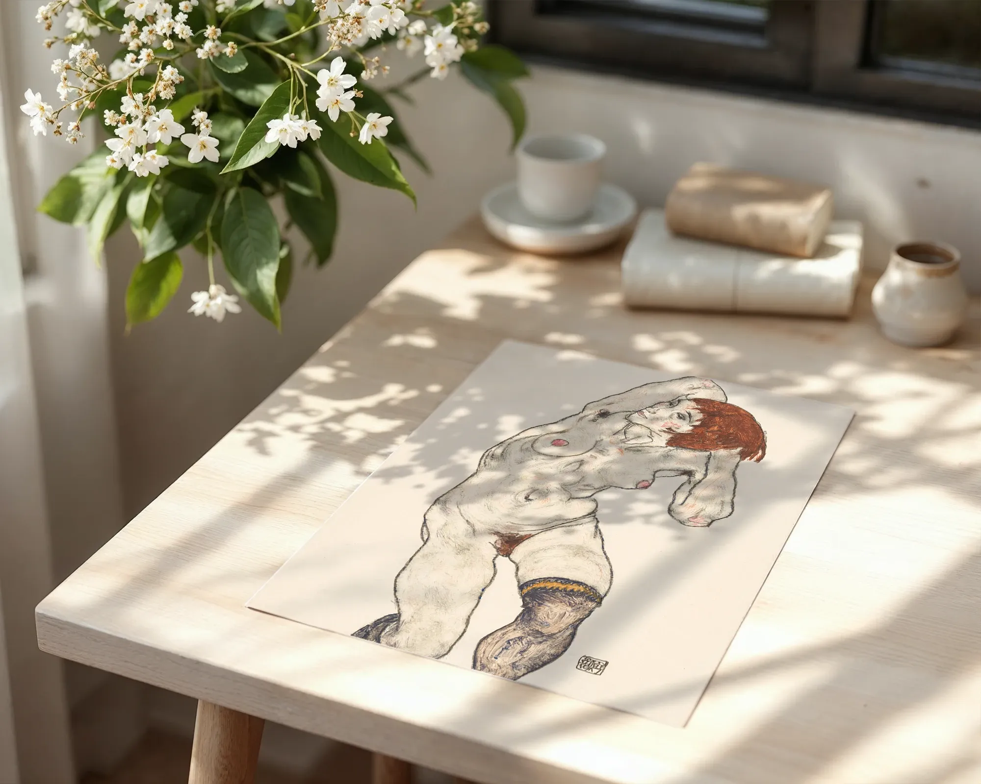 Nude in Black Stockings — Print edition, room view 6