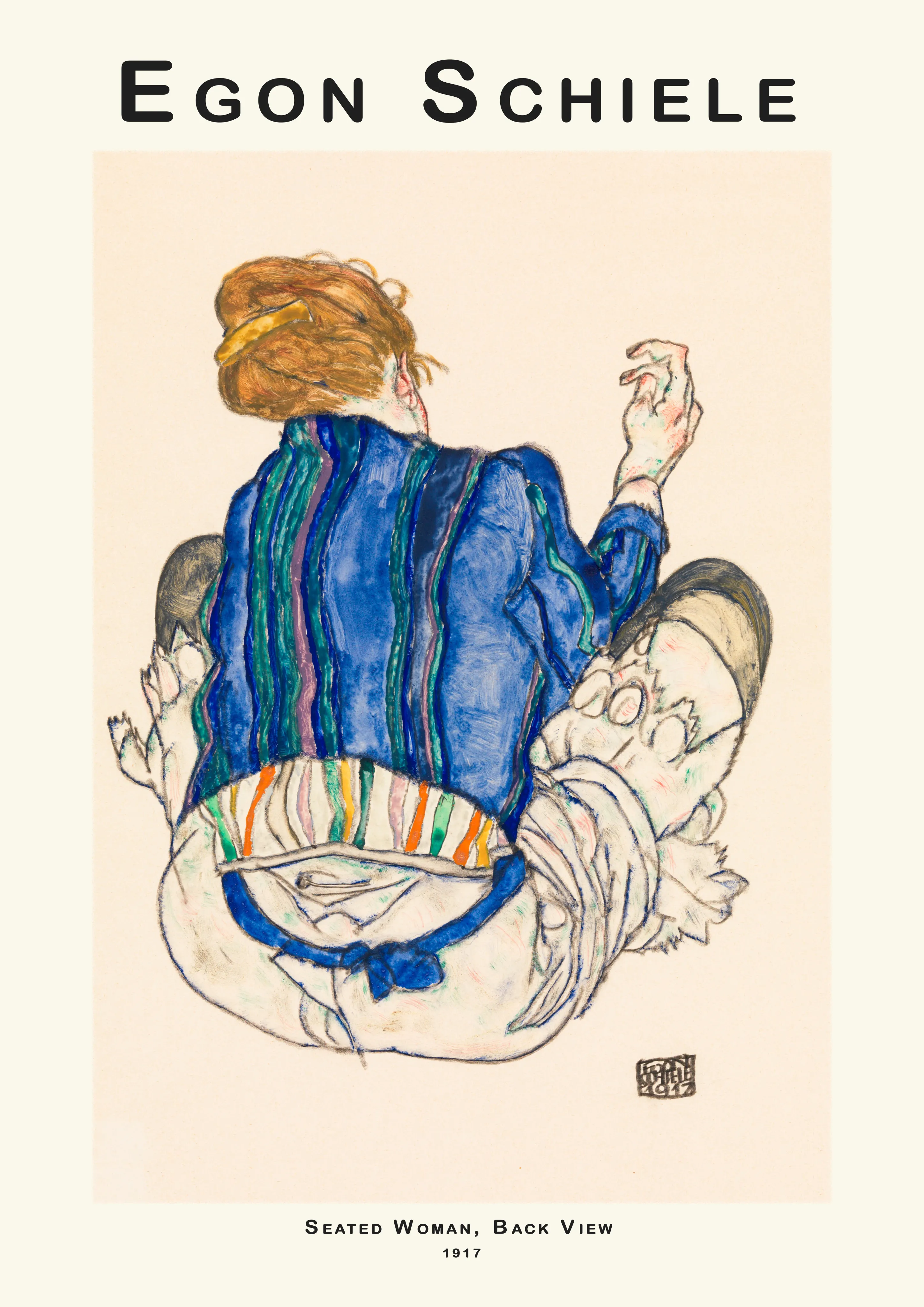 Seated Woman, Back View — Poster edition