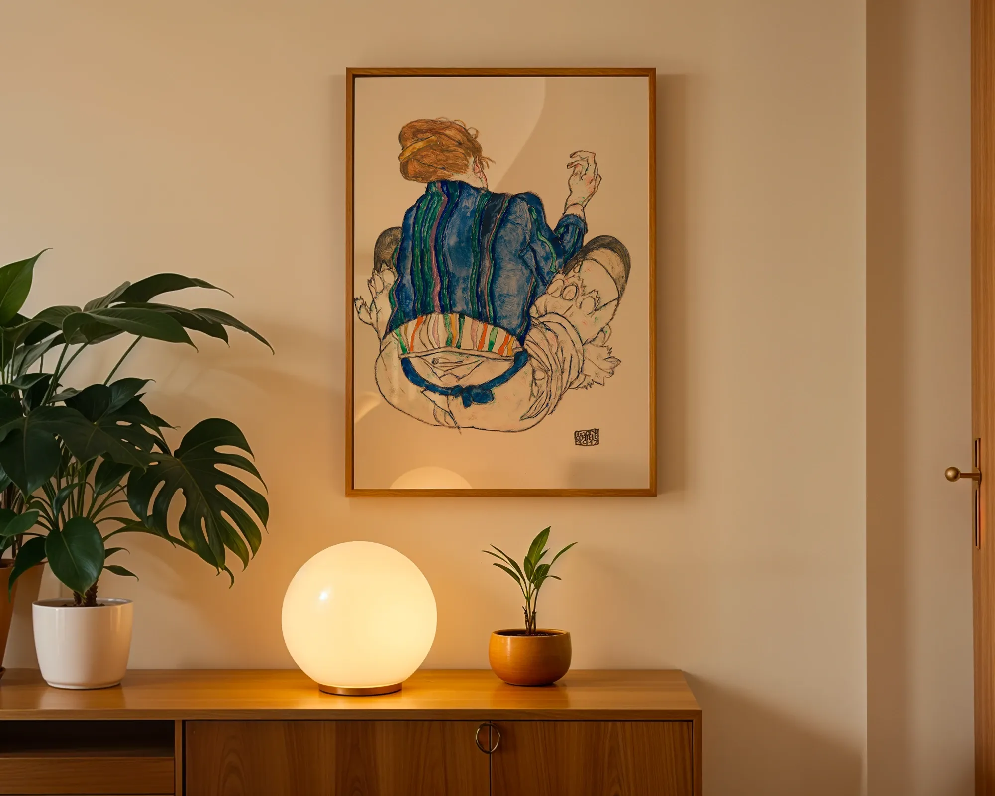 Seated Woman, Back View — Print edition, room view 3