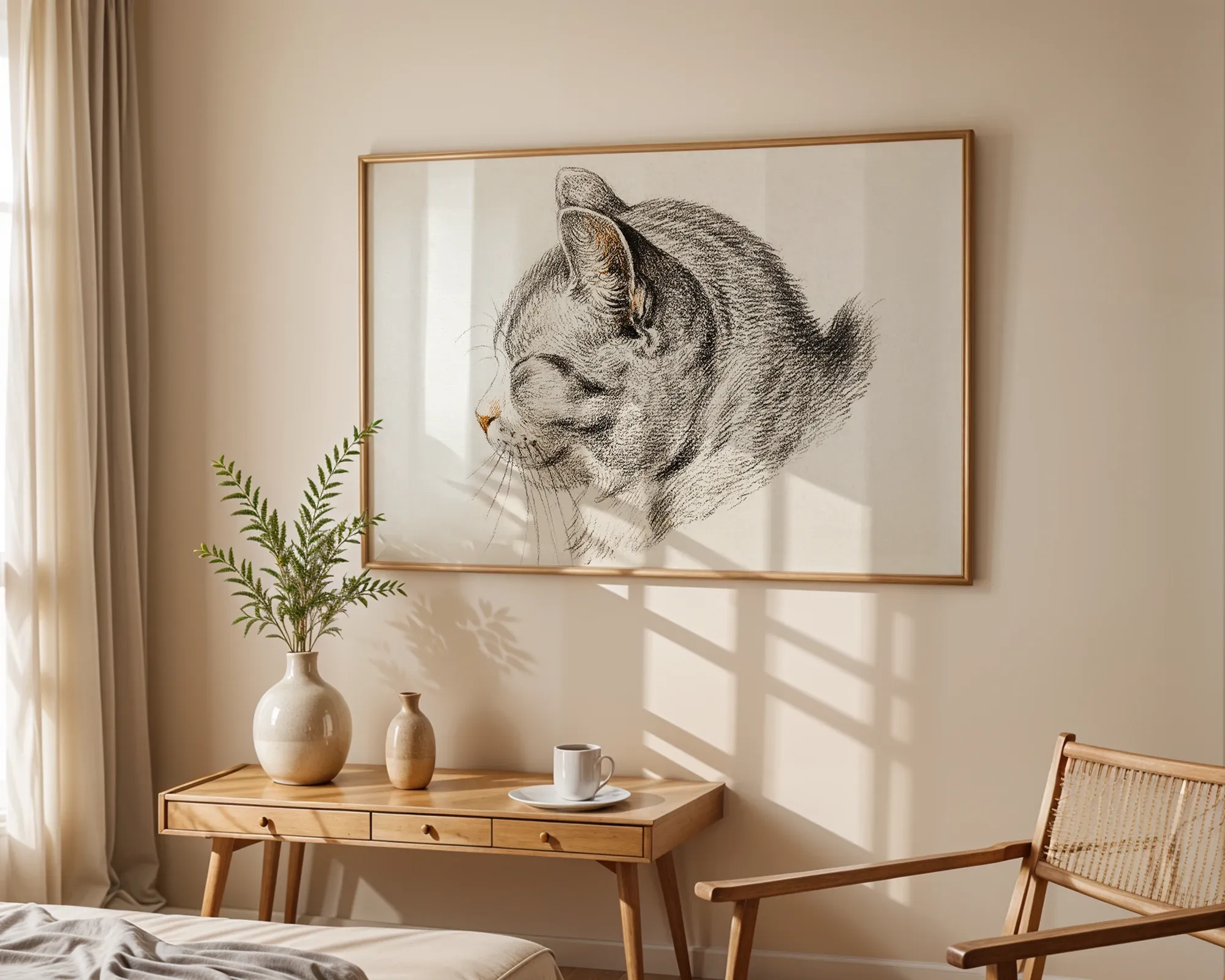 Head of a Cat — room view 1