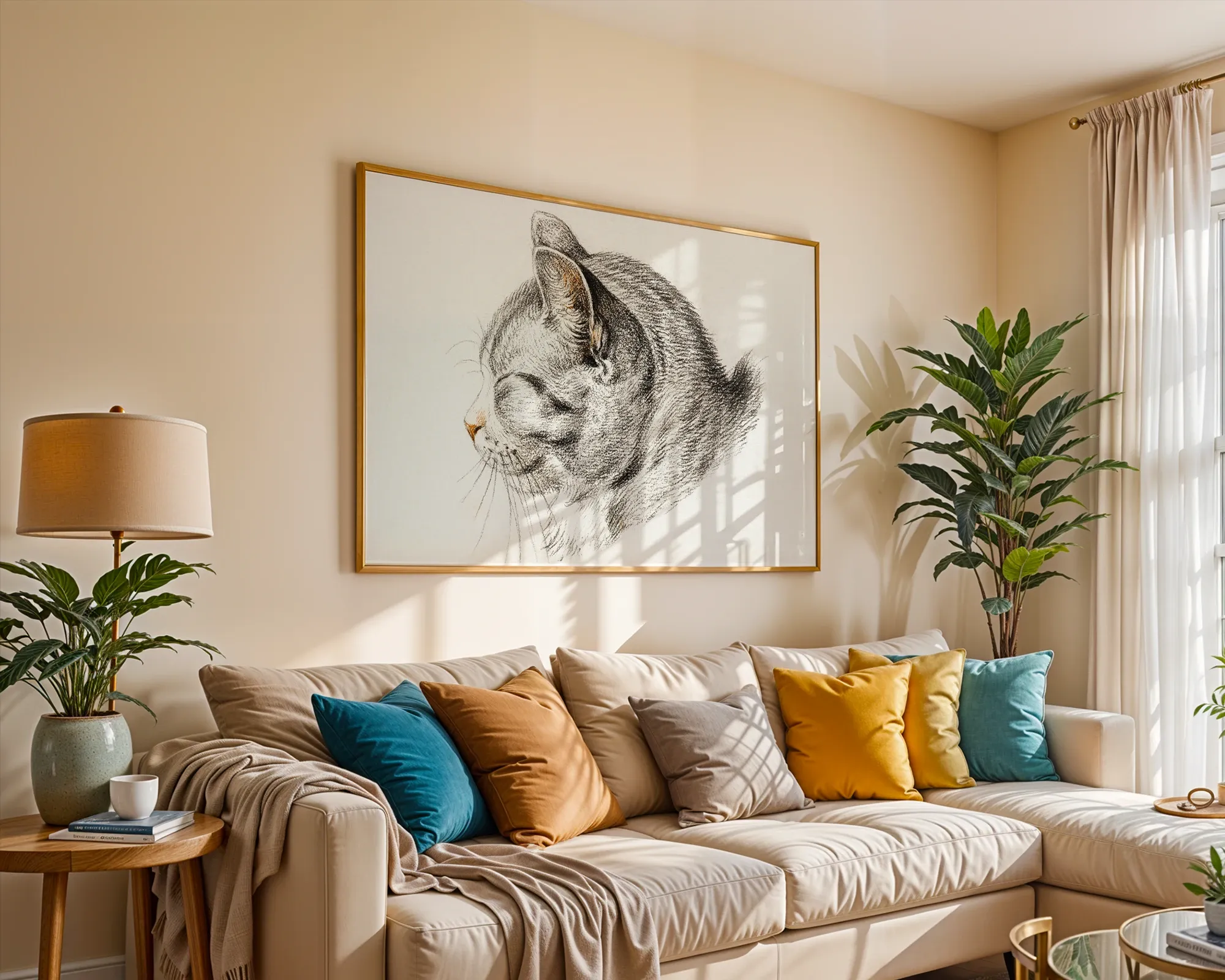 Head of a Cat — room view 2