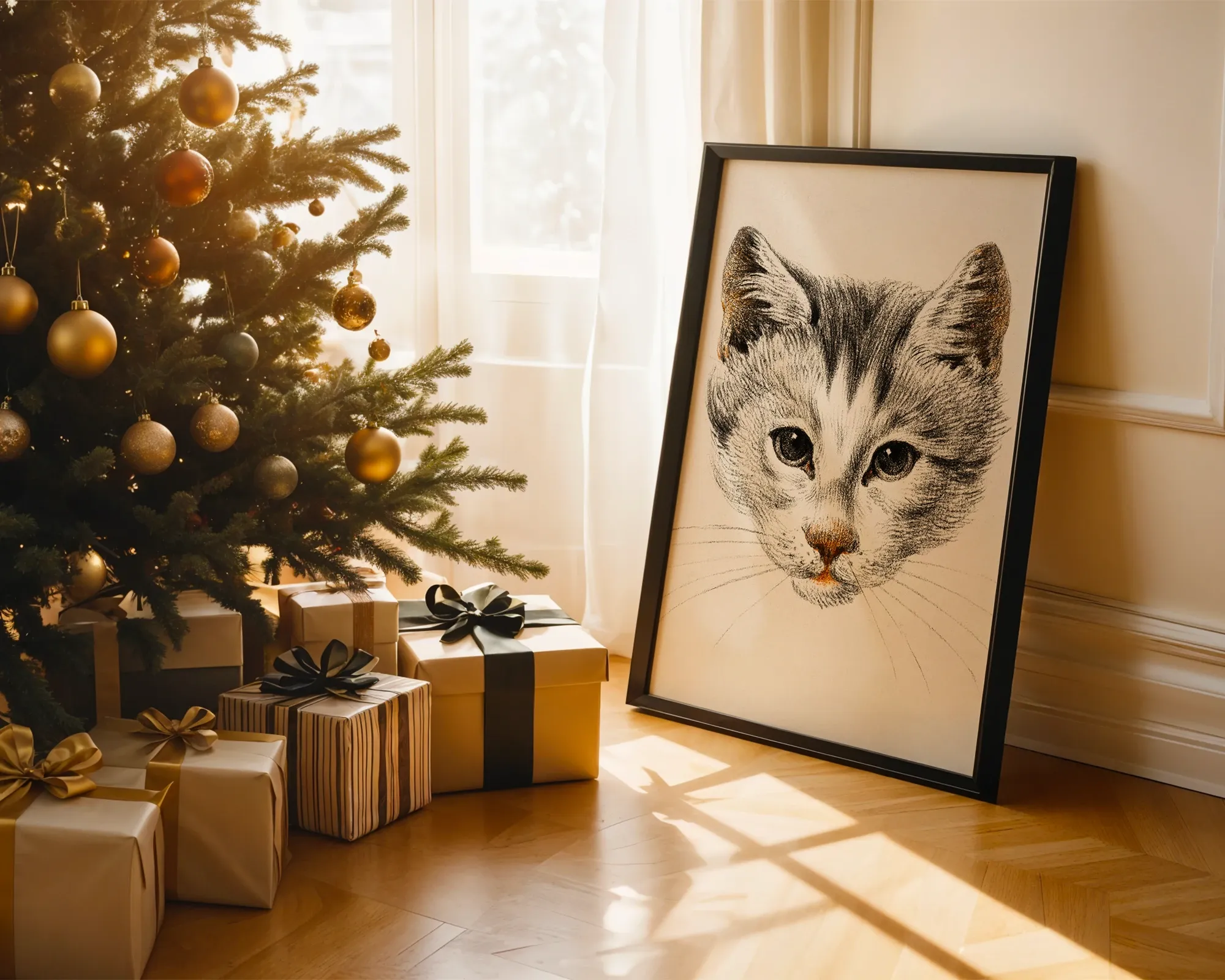 Head of a Cat — room view 2