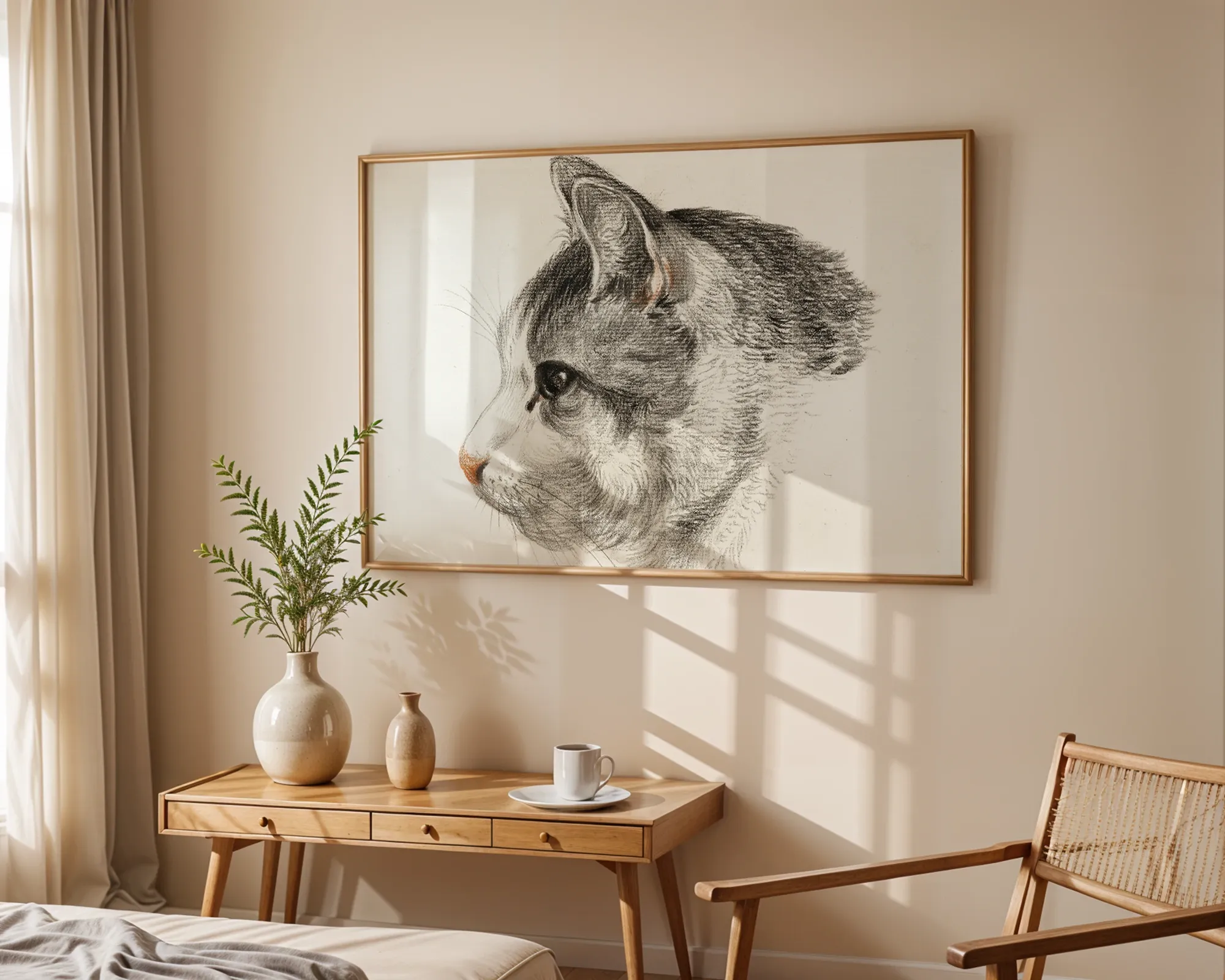 Head of a Cat — room view 1