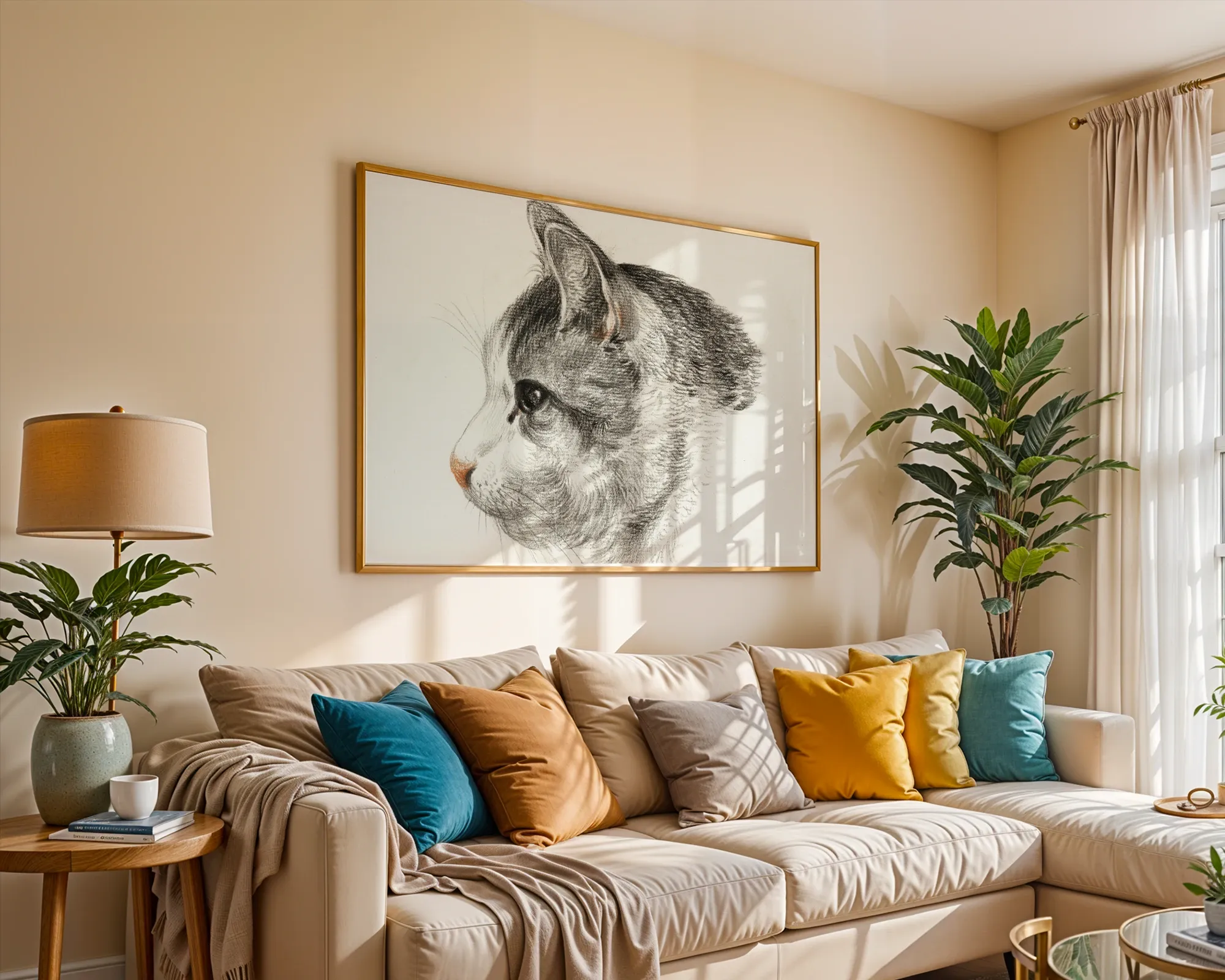 Head of a Cat — room view 2
