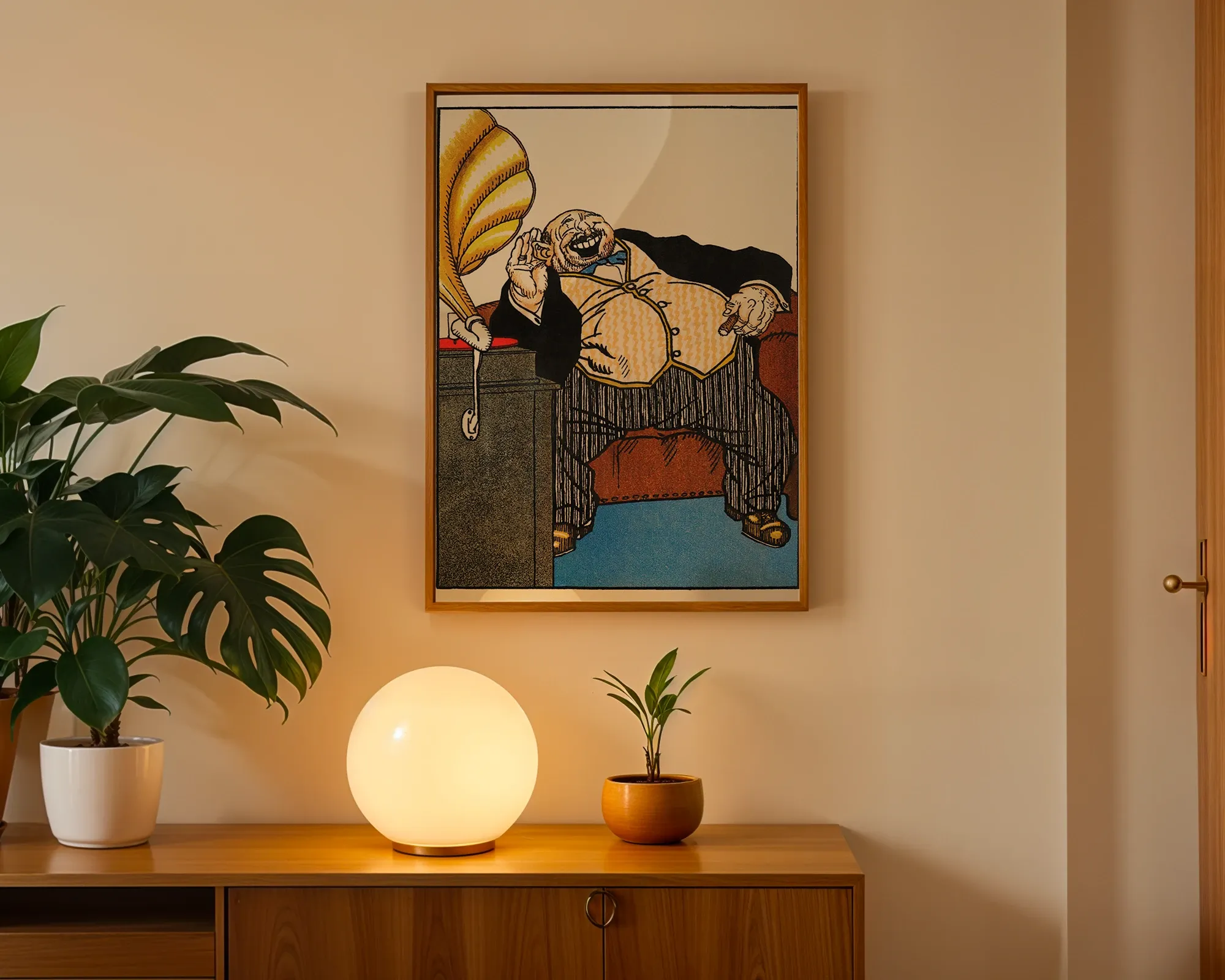 Man Listening to Gramophone — room view 3