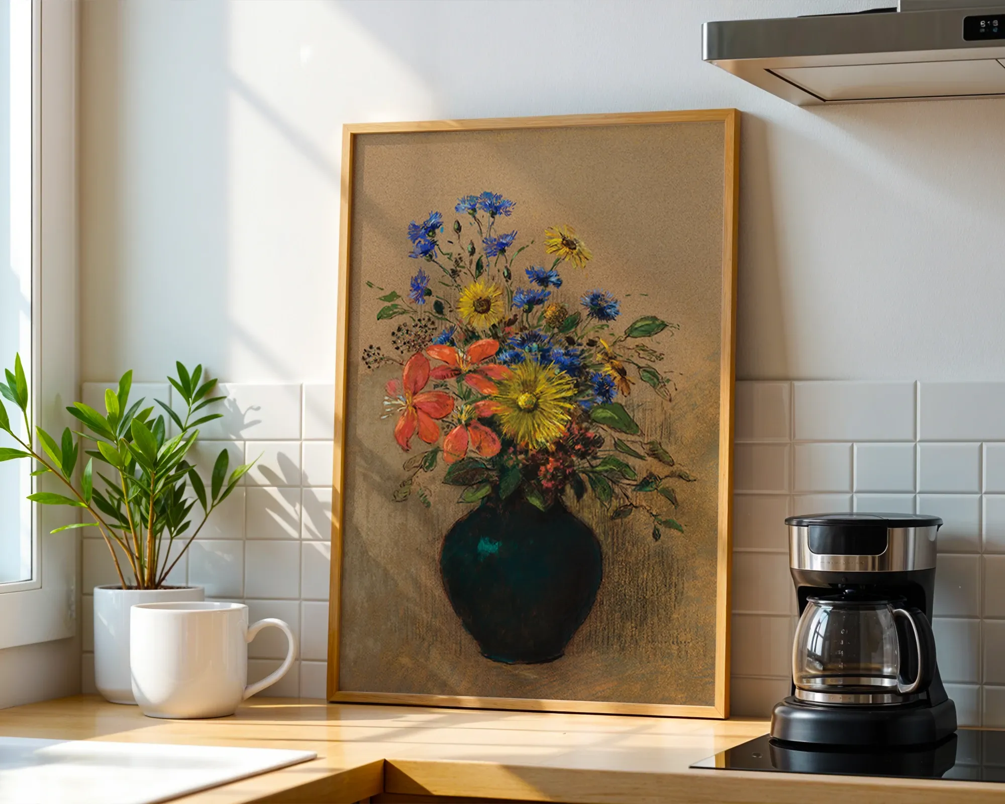 Wildflowers in a Dark Vase — room view 1