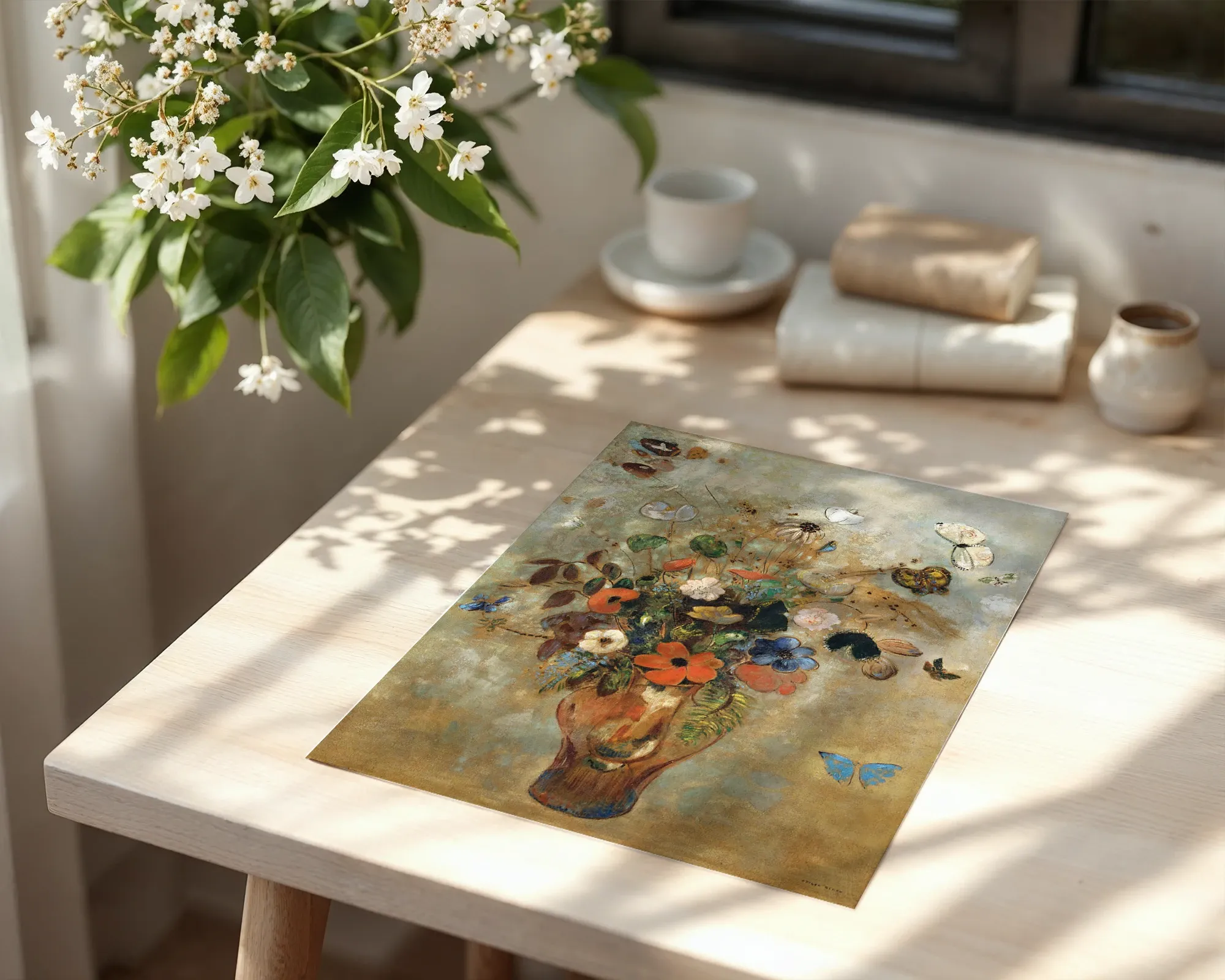 Vase of Flowers with Butterflies — room view 6