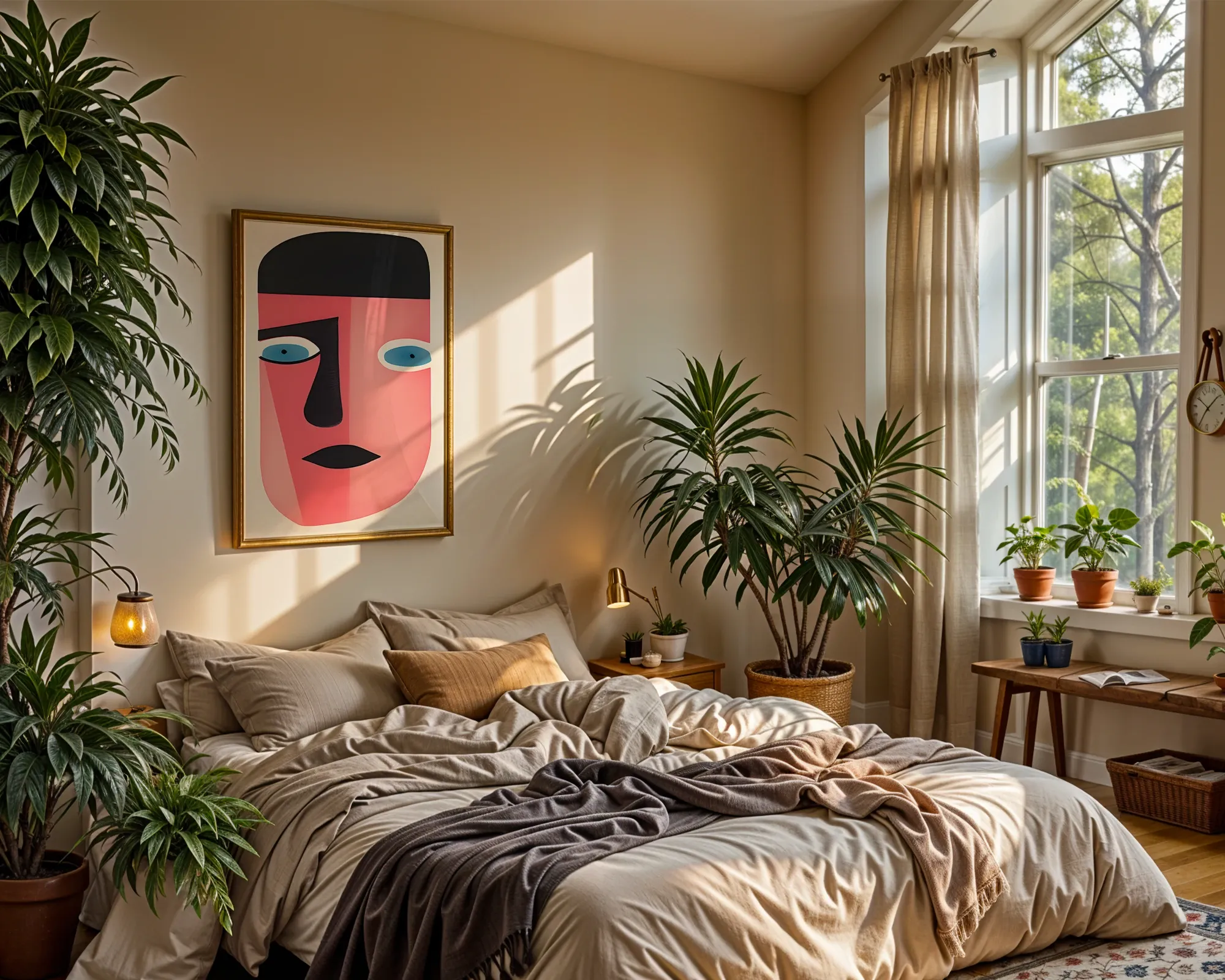 Geometric Abstract Portrait — room view 4