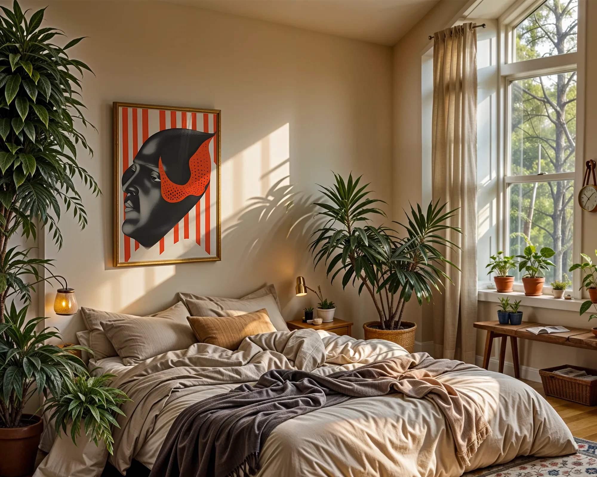 Bold Surreal Profile Portrait — room view 4