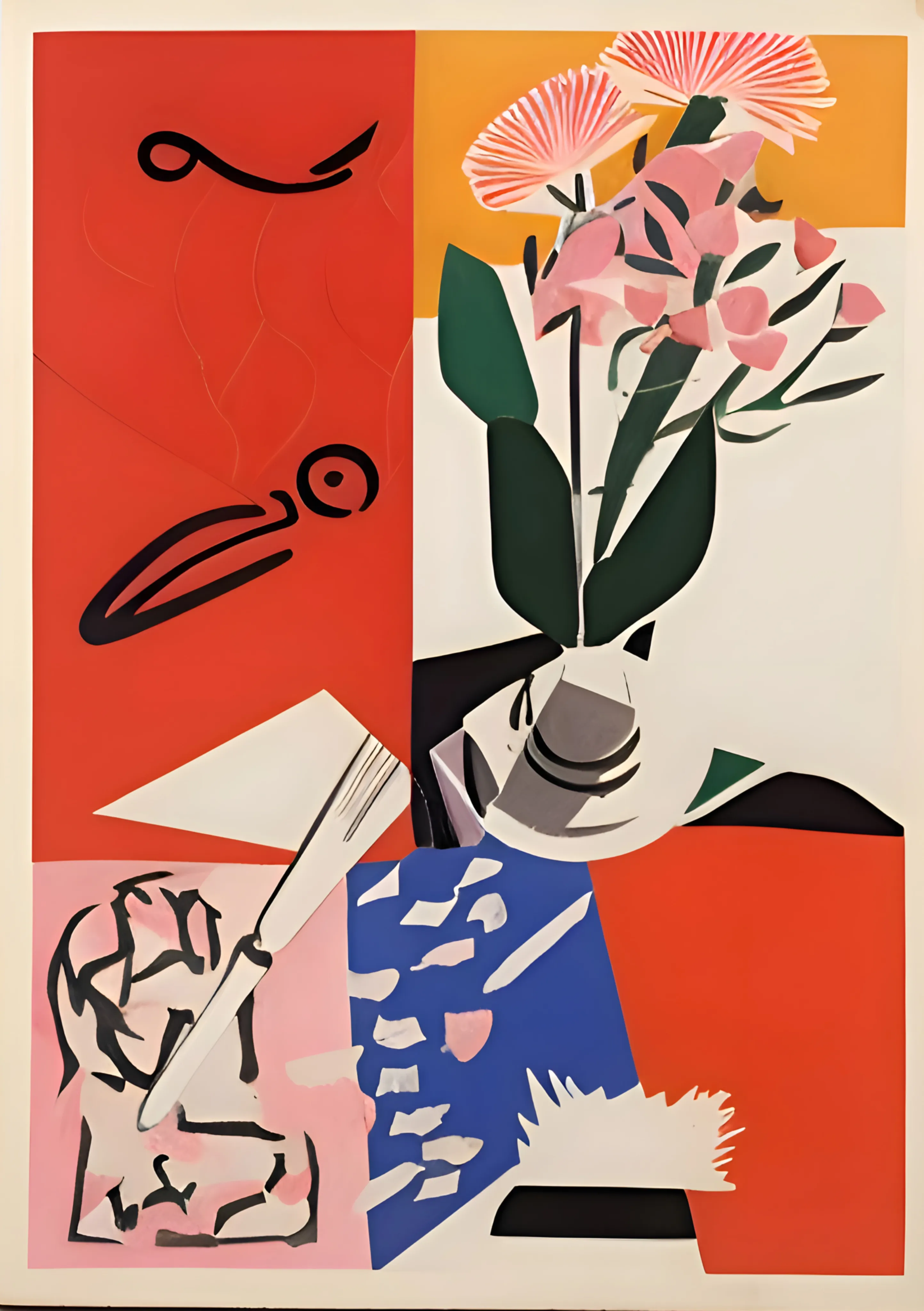 Abstract Floral Still Life Composition image 1