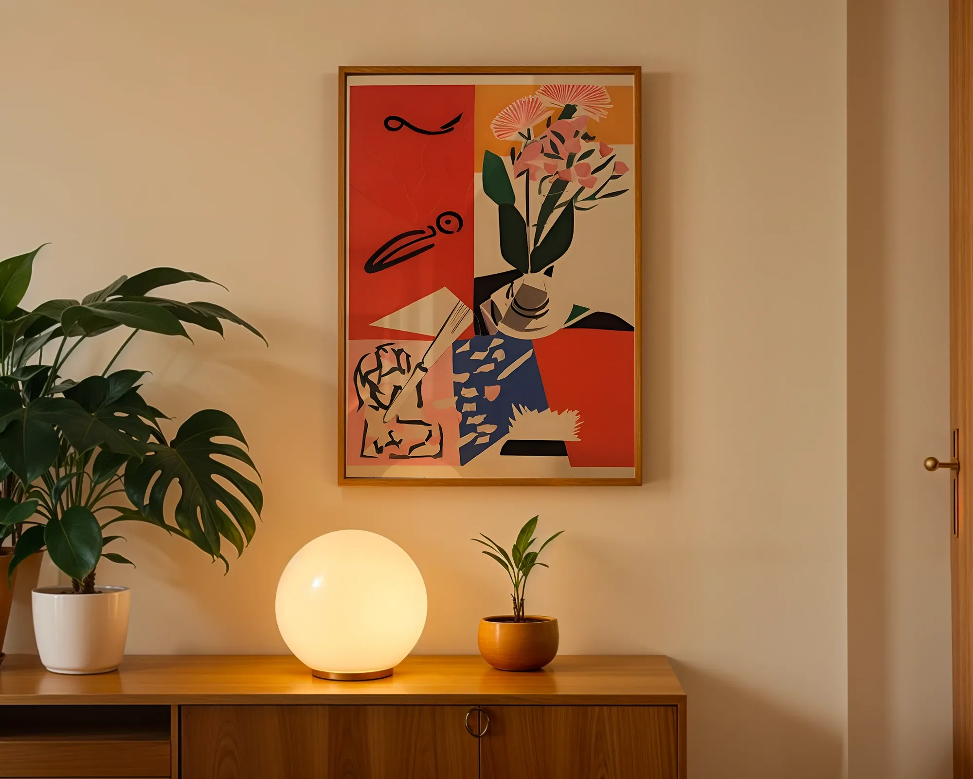 Abstract Floral Still Life Composition — room view 3