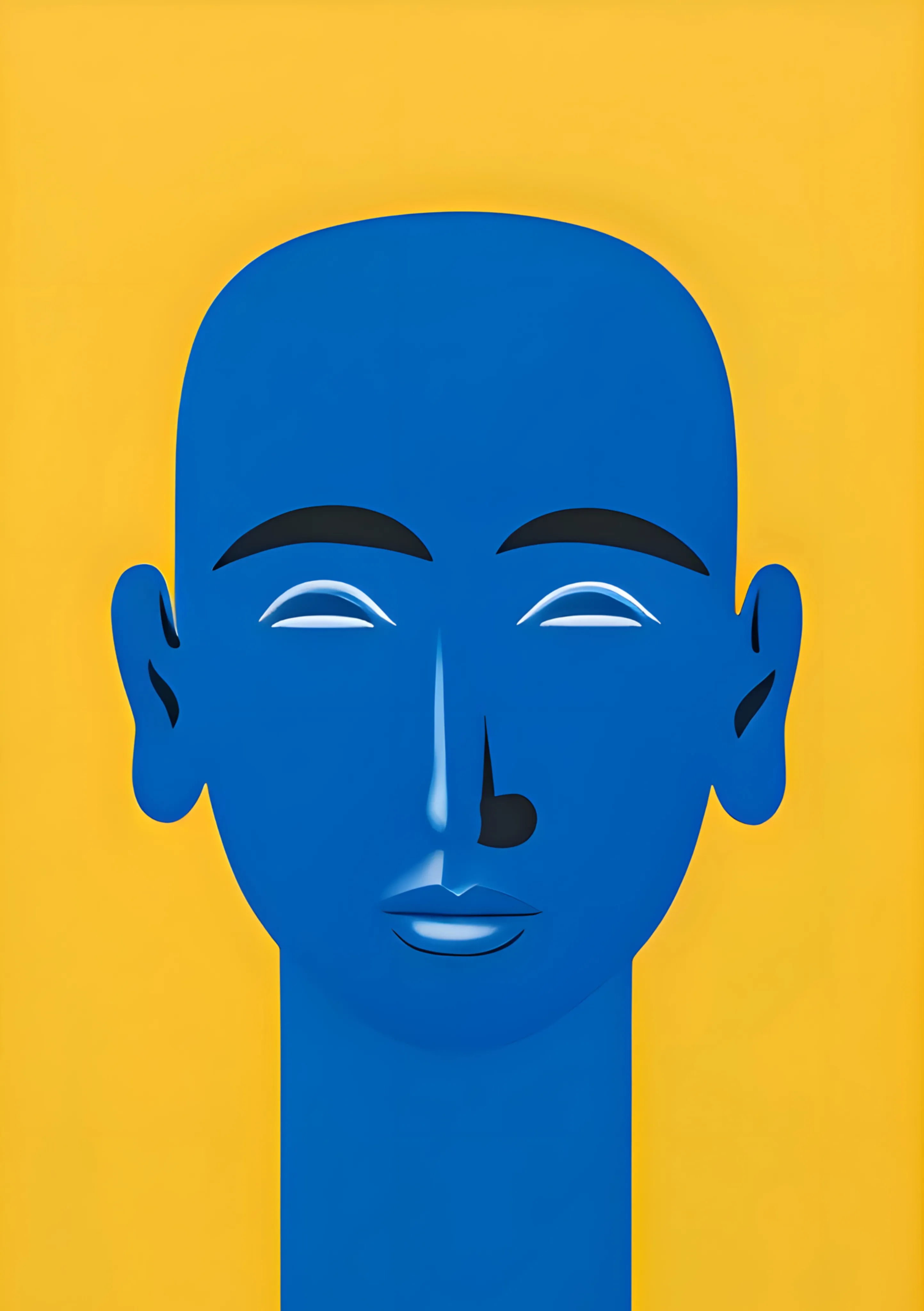 Vibrant Blue Portrait image 1
