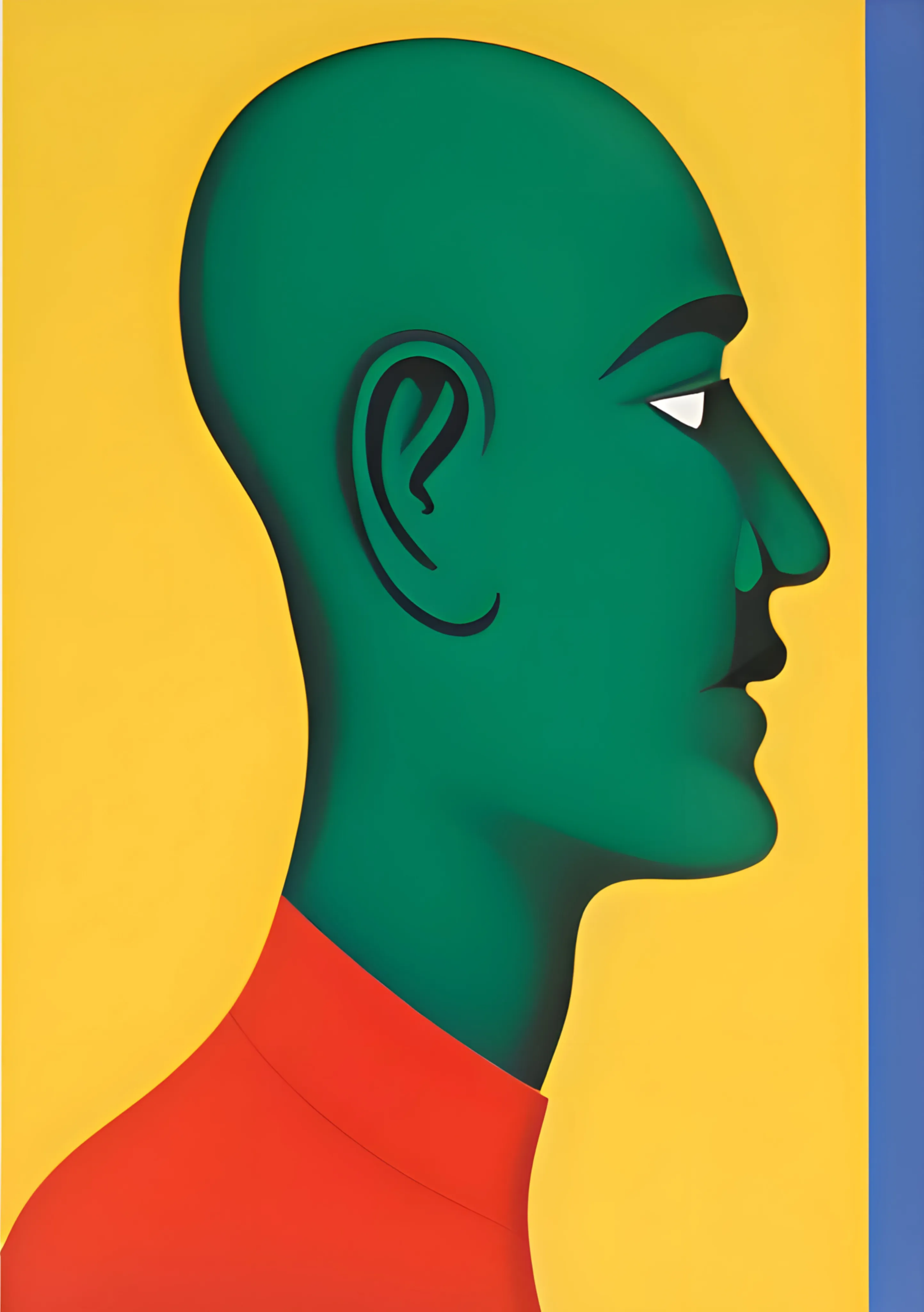 Green Profile on Yellow image 1