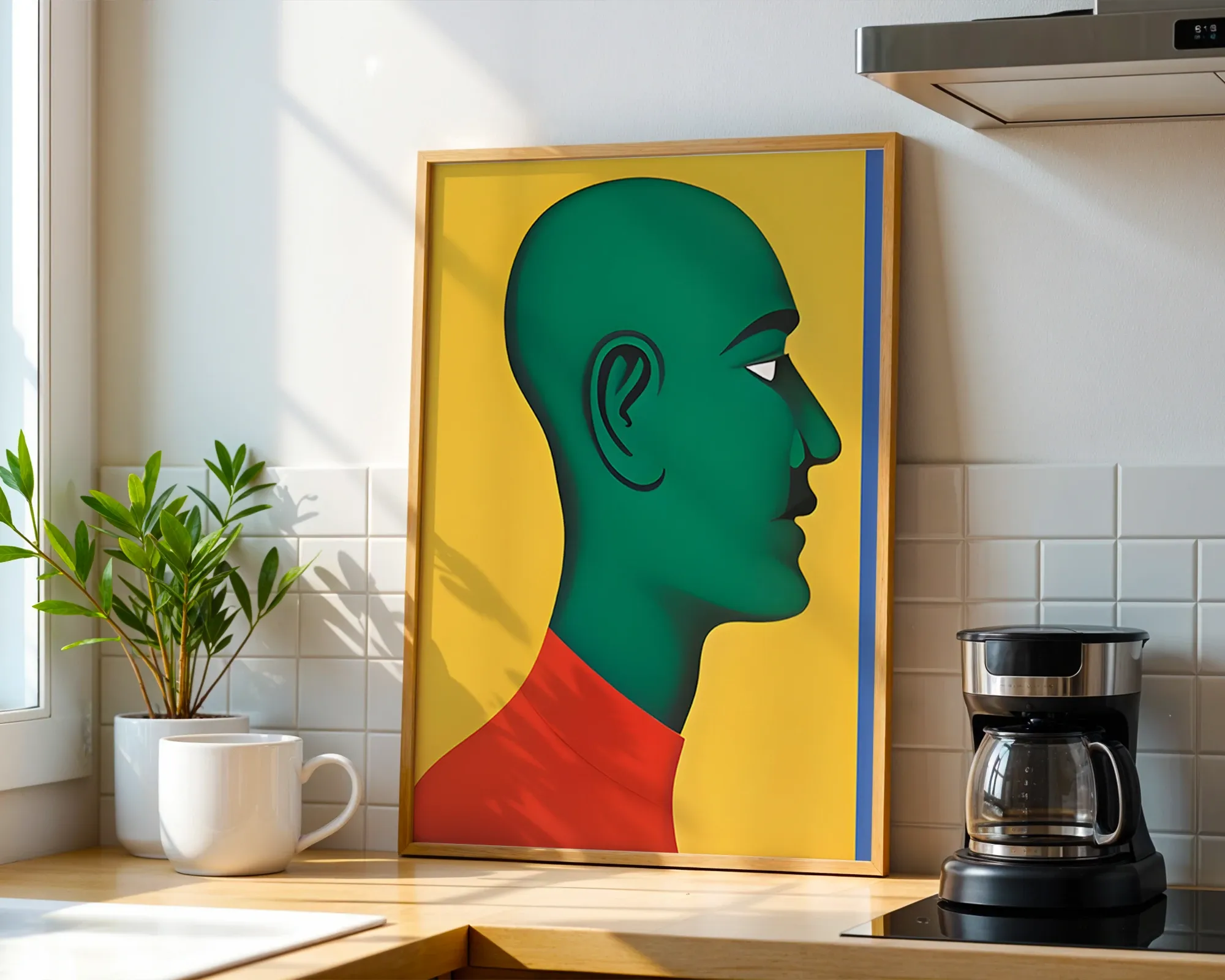 Green Profile on Yellow — room view 1