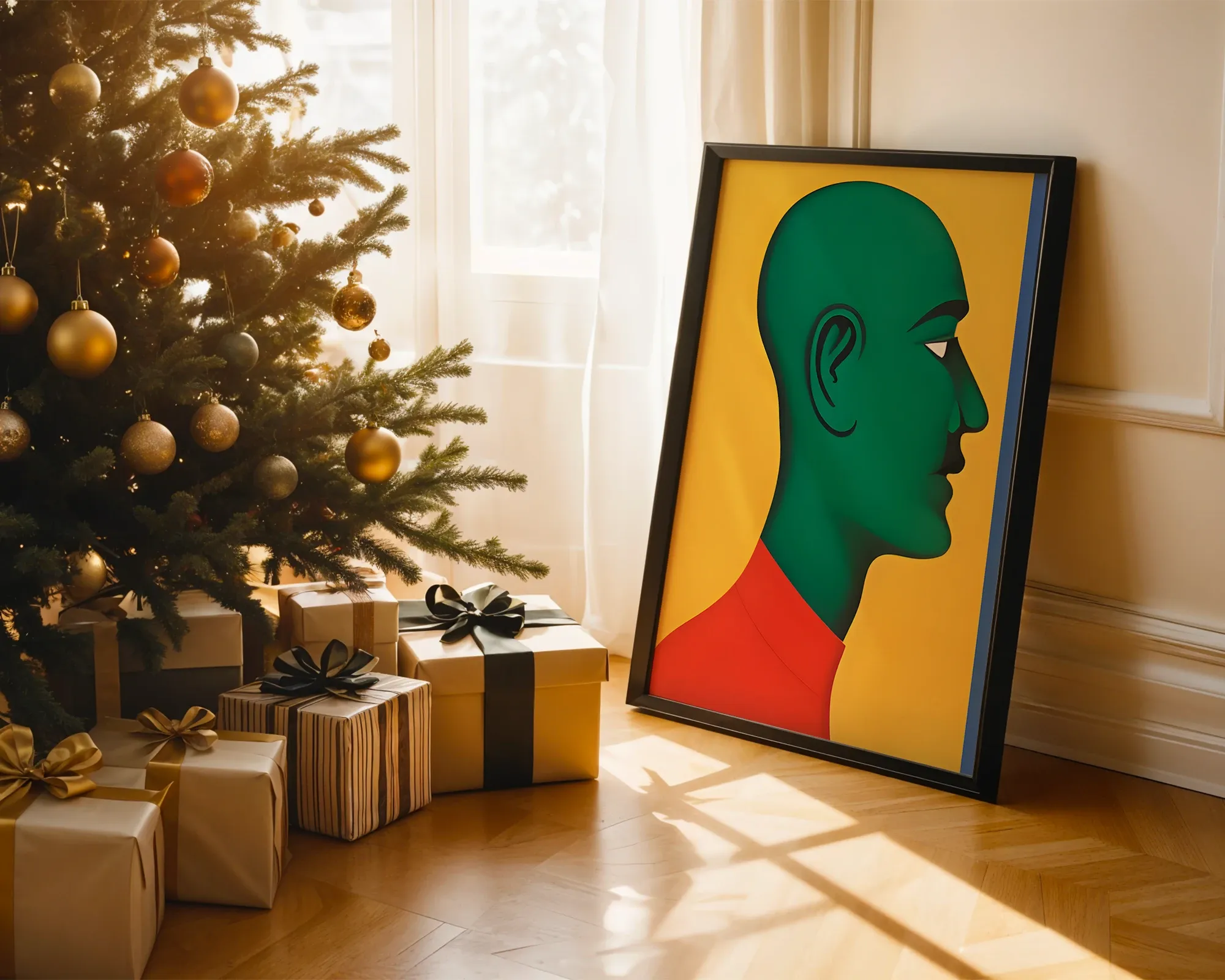 Green Profile on Yellow — room view 2