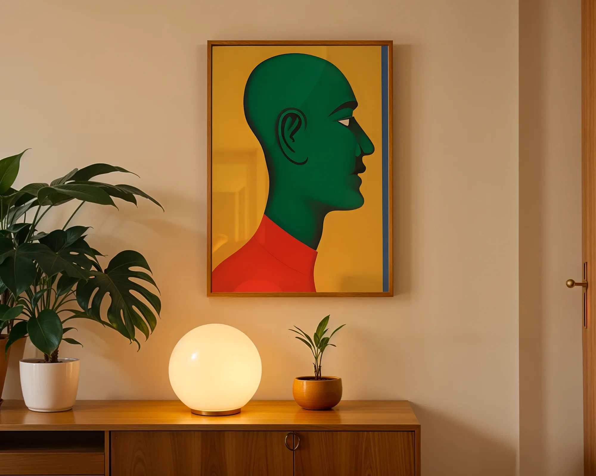 Green Profile on Yellow — room view 3