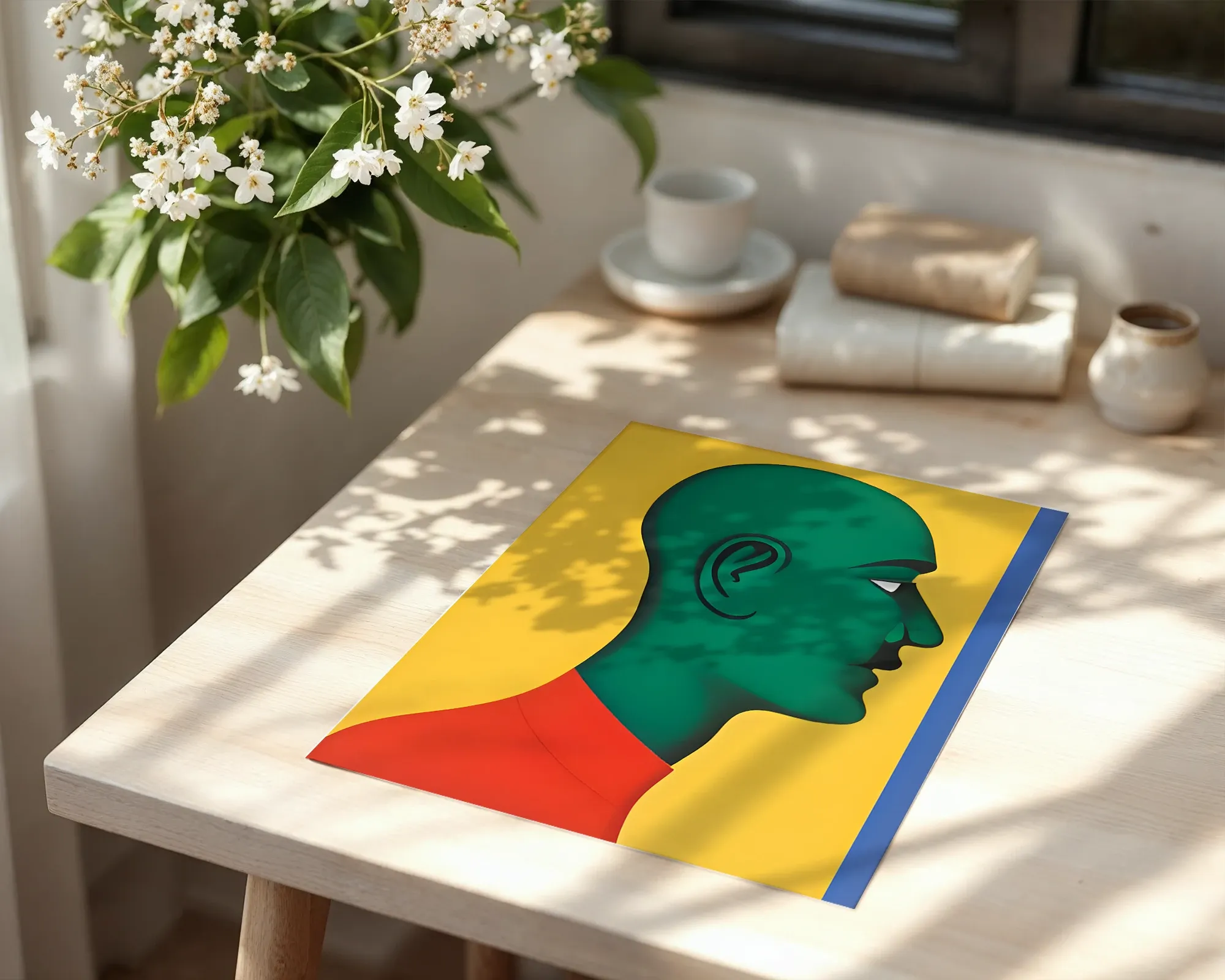 Green Profile on Yellow — room view 6
