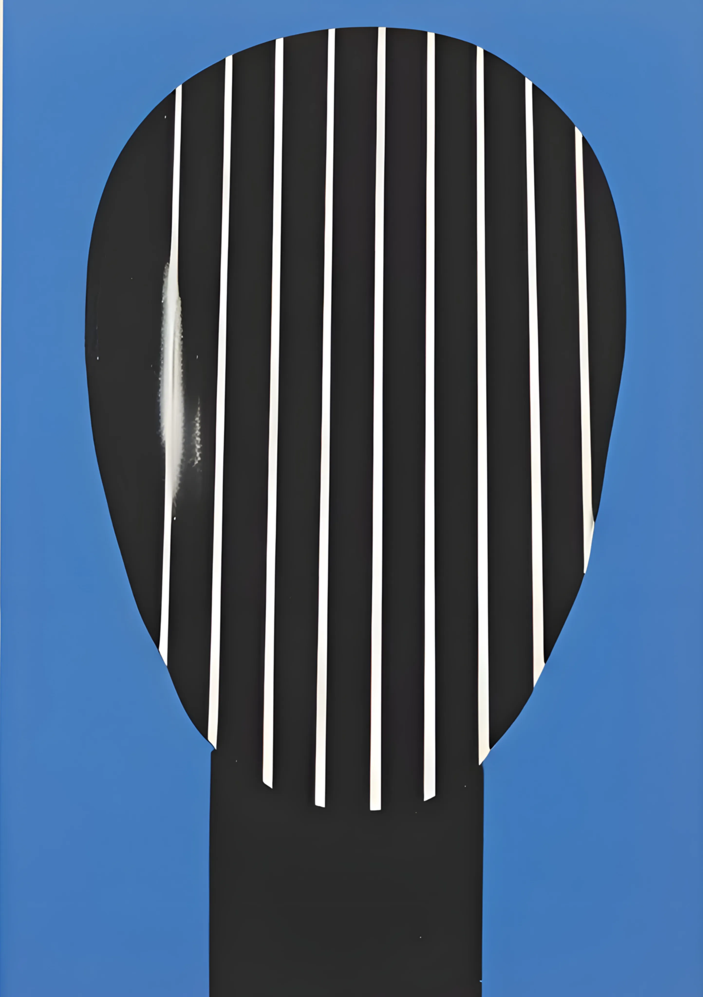 Geometric Oval on Blue image 1