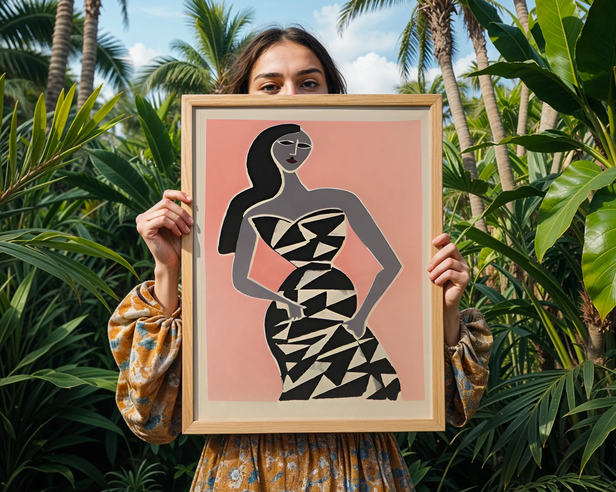 Geometric Fashion Silhouette — room view 5