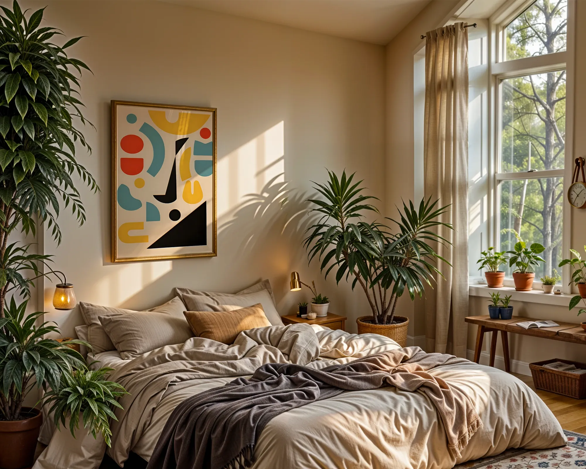 Abstract Geometric Cutout Composition — room view 4