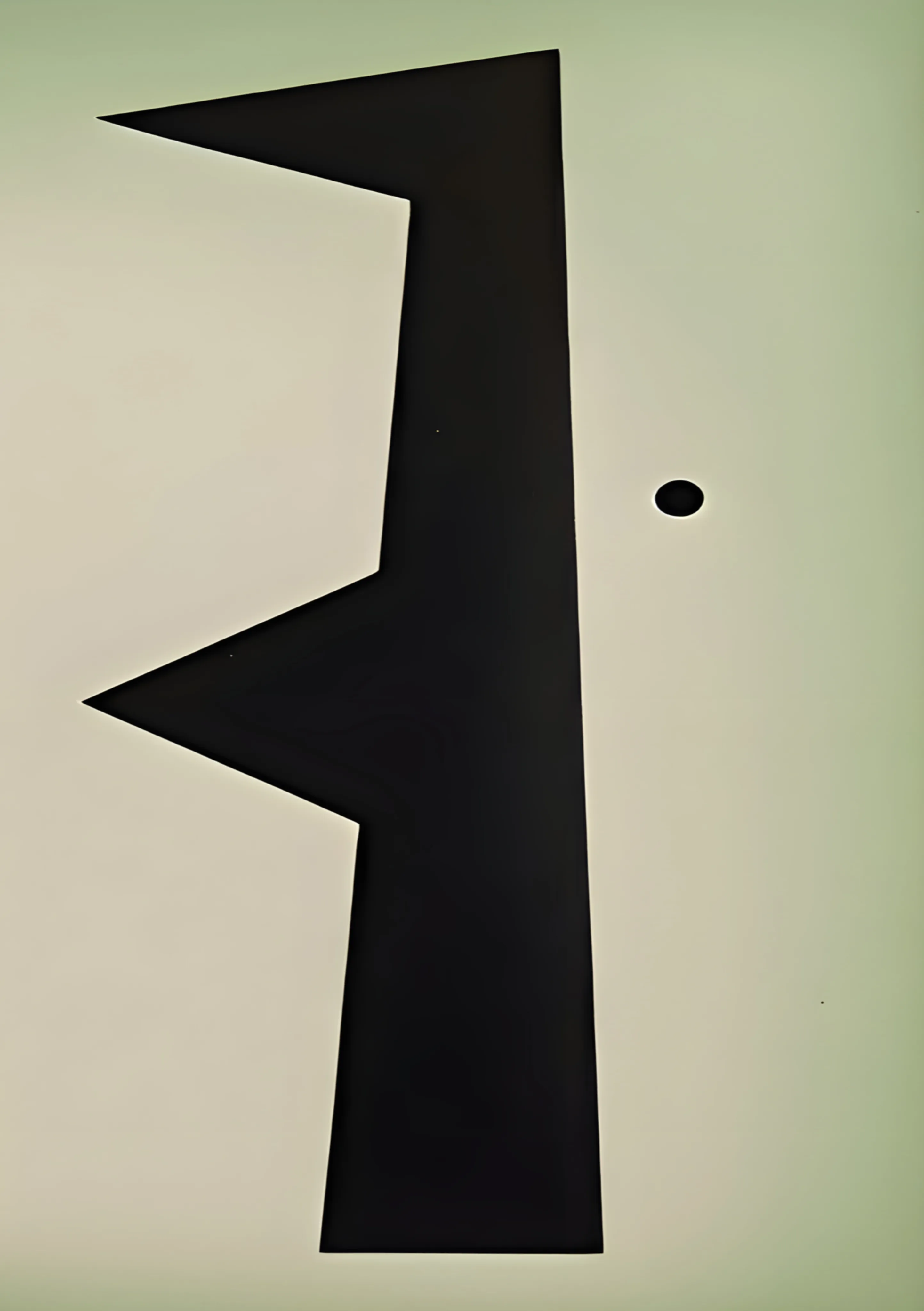 Angular Black Geometric Composition image 1