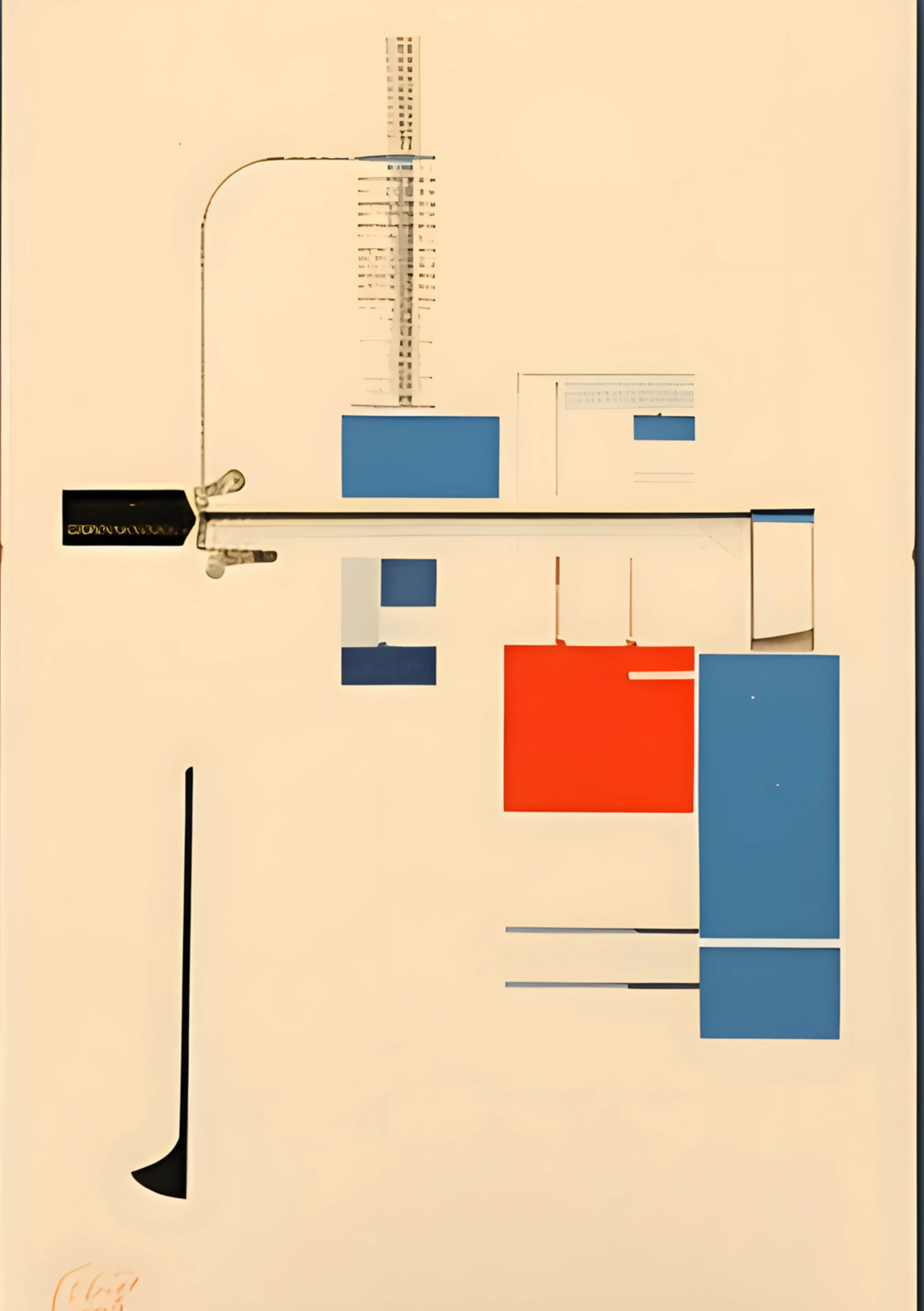 Constructivist Geometric Composition image 1