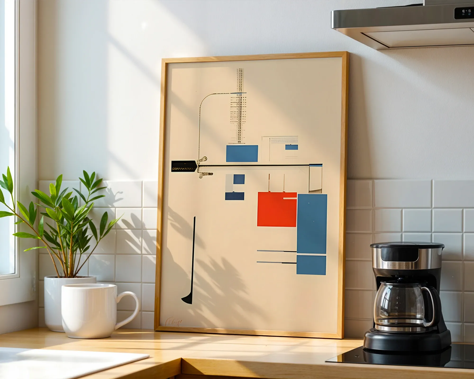 Constructivist Geometric Composition — room view 1