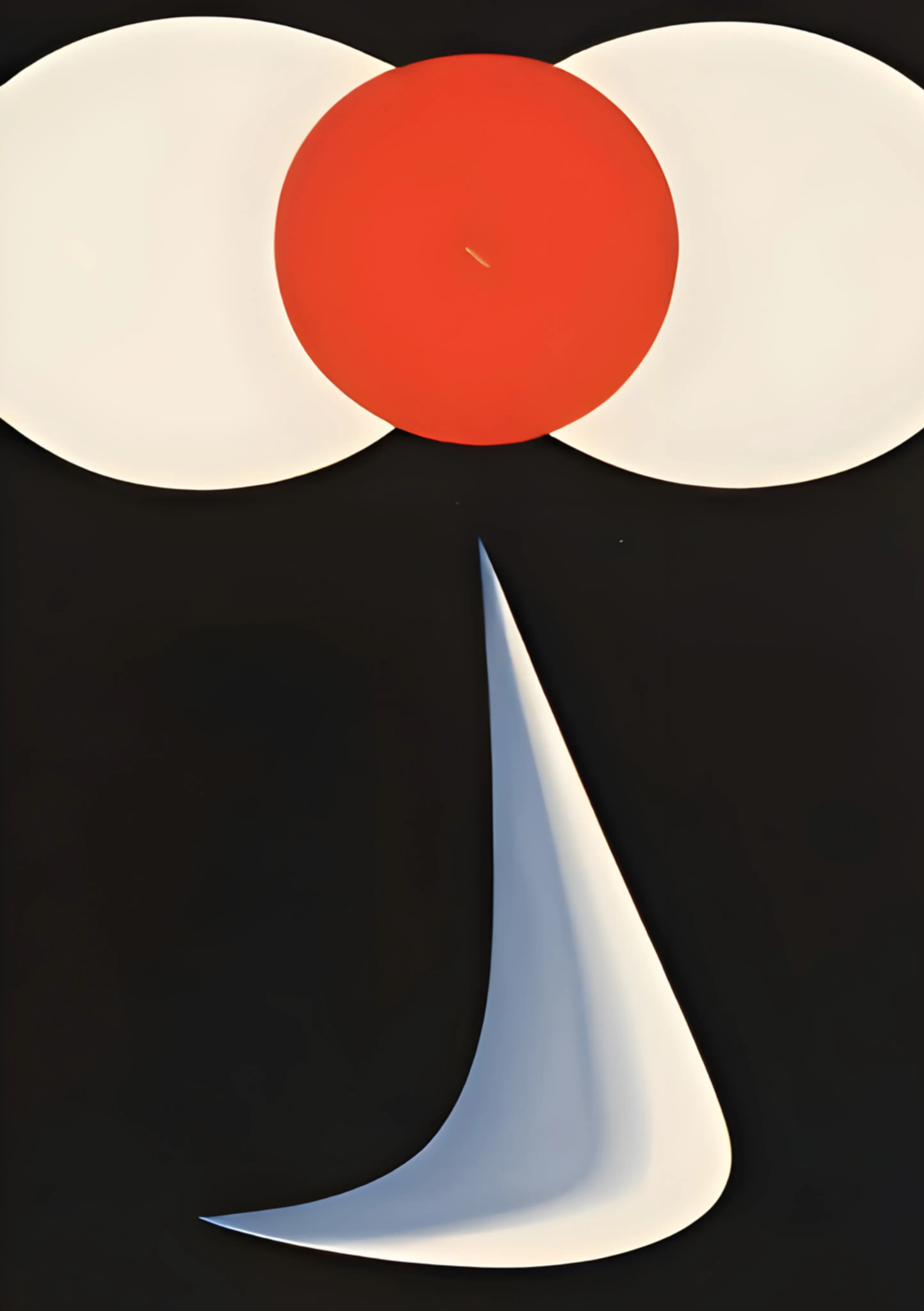 Abstract Oval and Curve Composition image 1