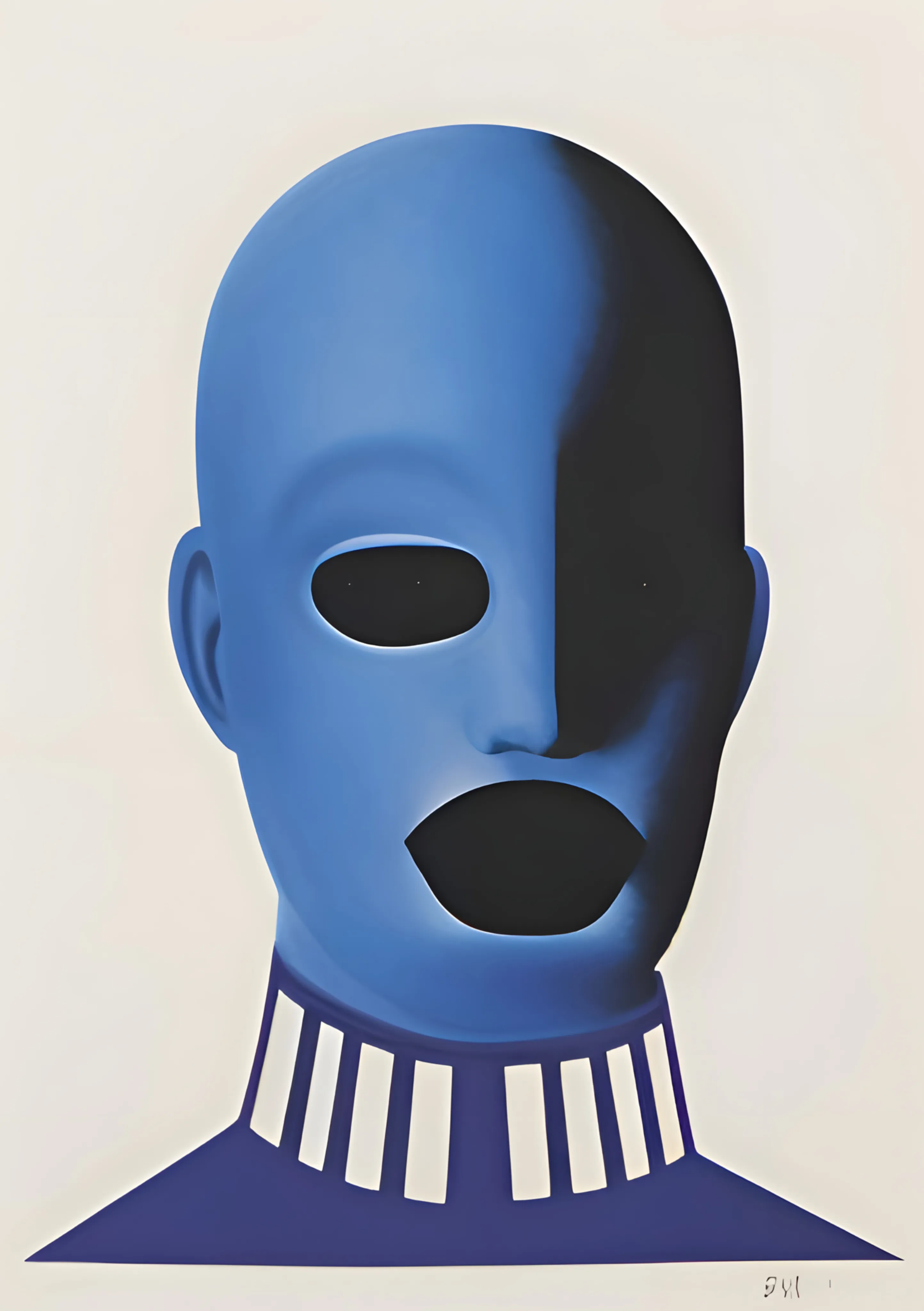Blue Mask Portrait image 1