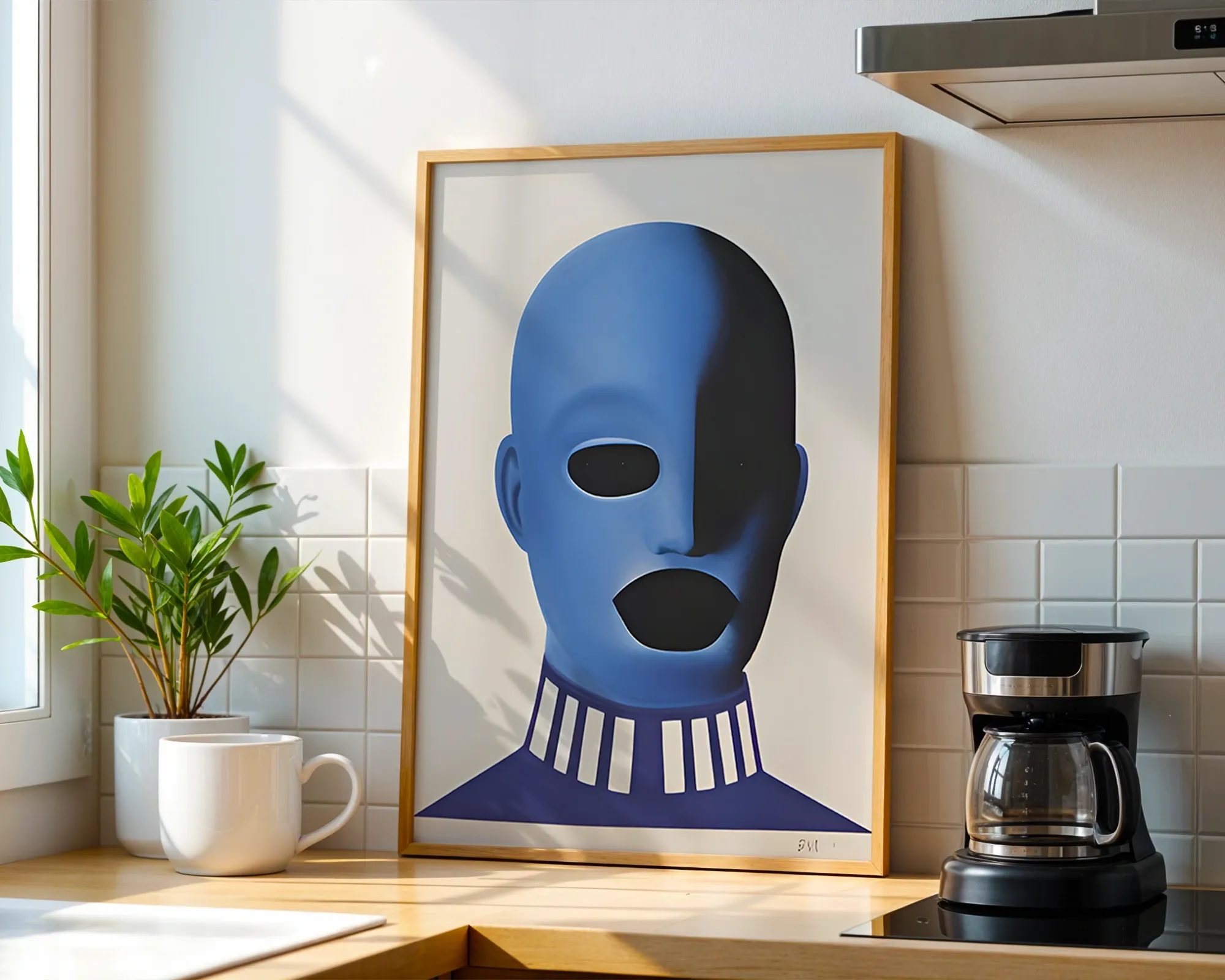 Blue Mask Portrait — room view 1