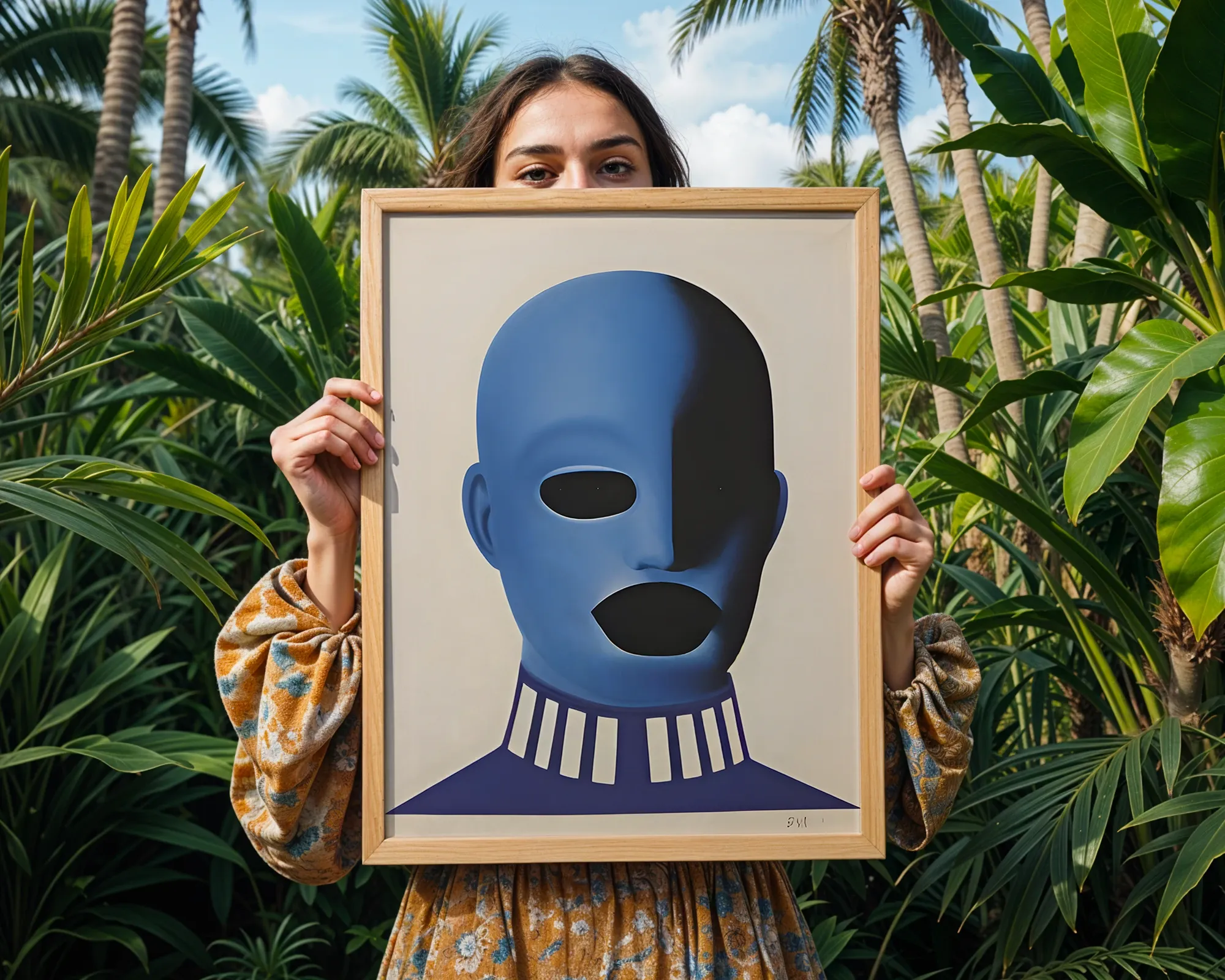Blue Mask Portrait — room view 5