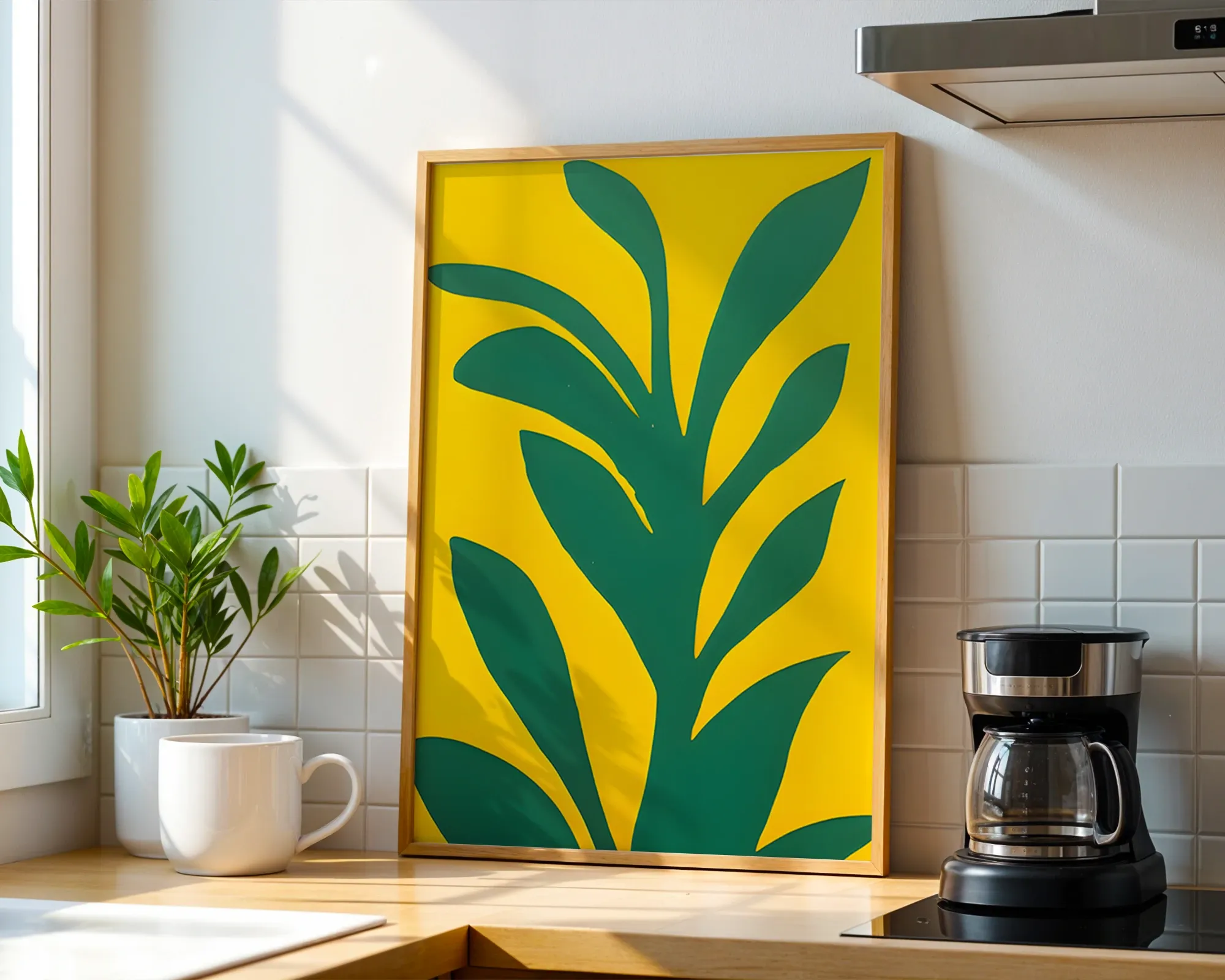 Green Foliage Cutout — room view 1
